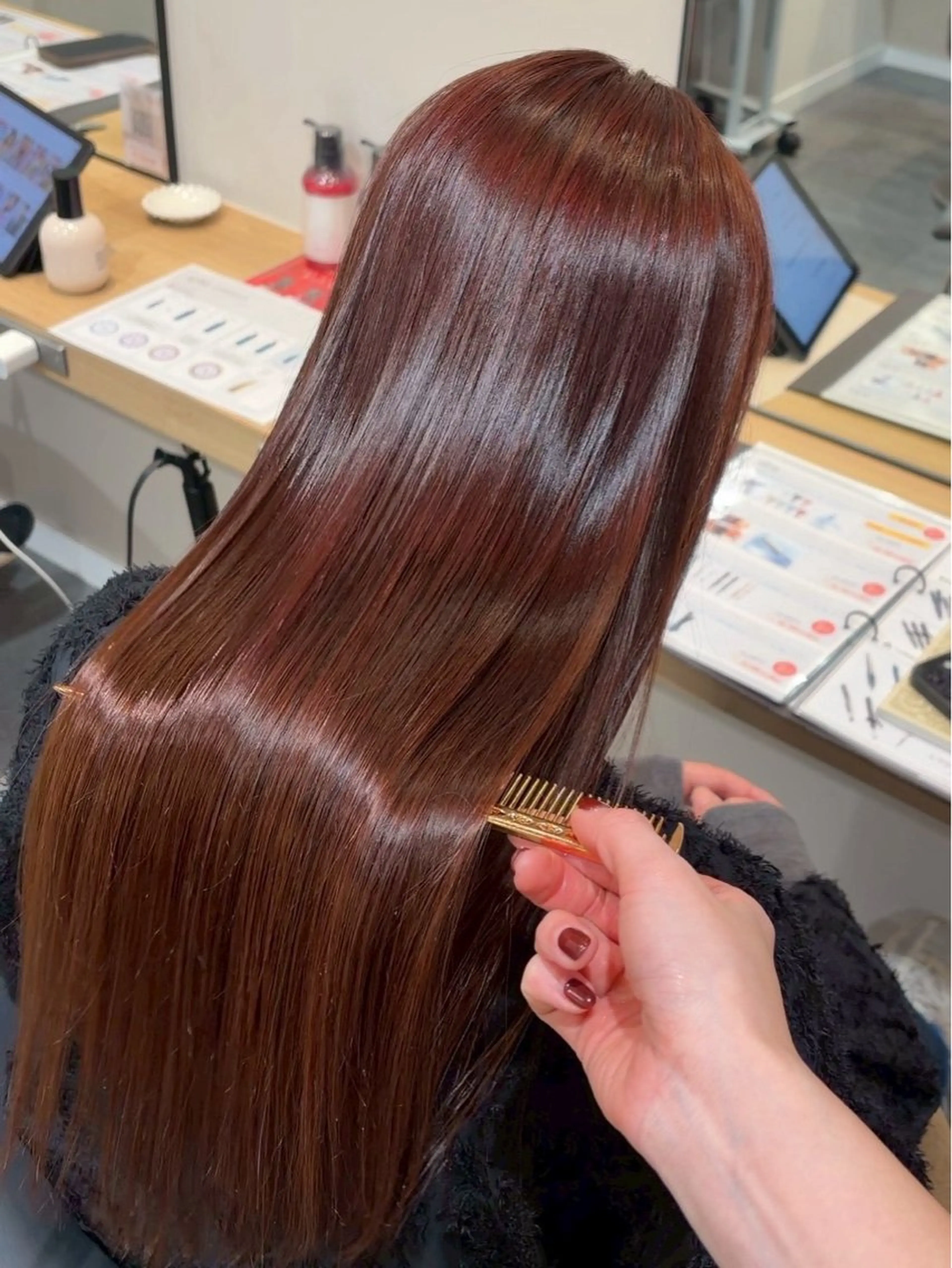 ロング カラー ヘアカラー トリートメント 原田 夏姫のヘアスタイル