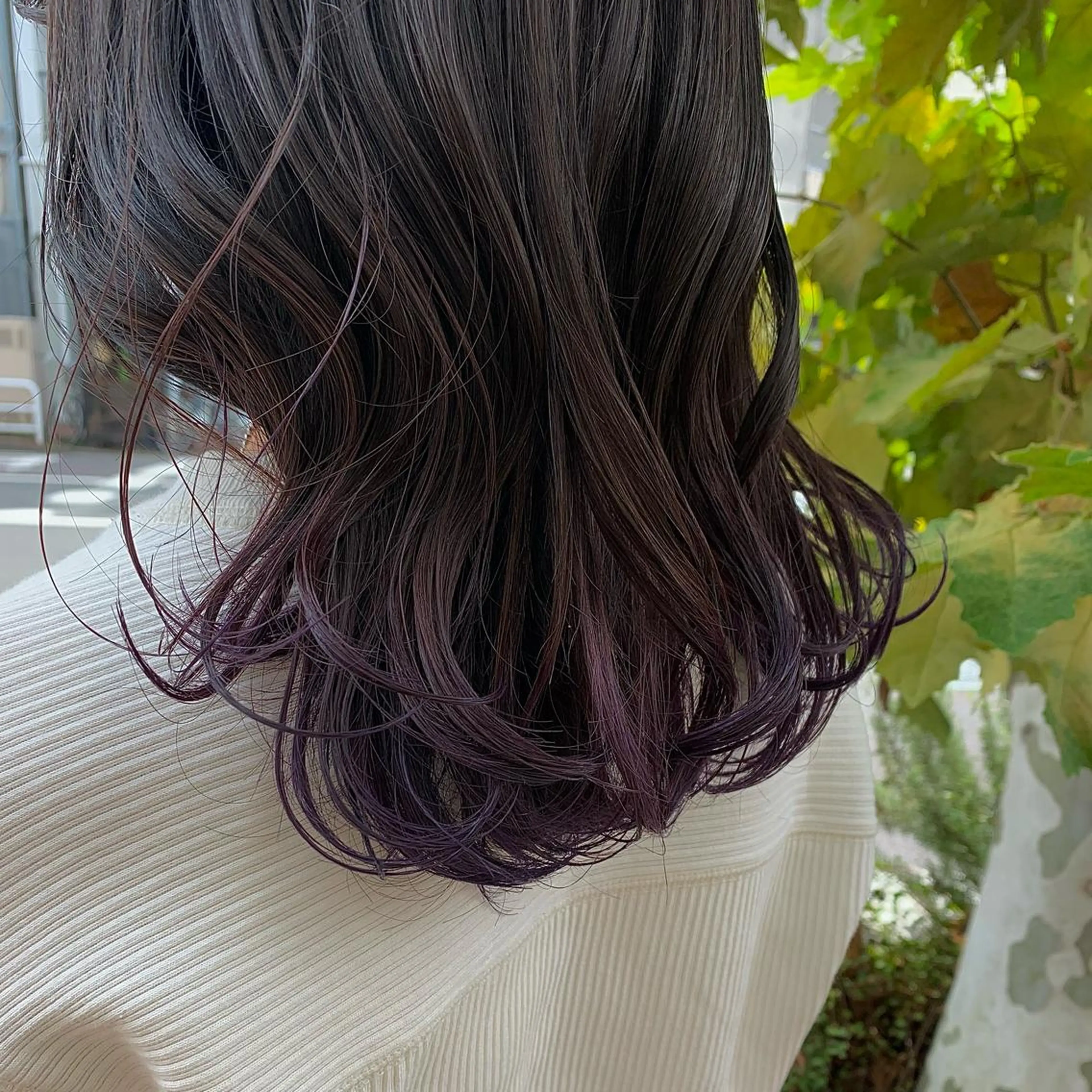 ミディアム カット ヘアカラー トリートメント 萌花 moeka /韓国/レイヤーのヘアスタイル