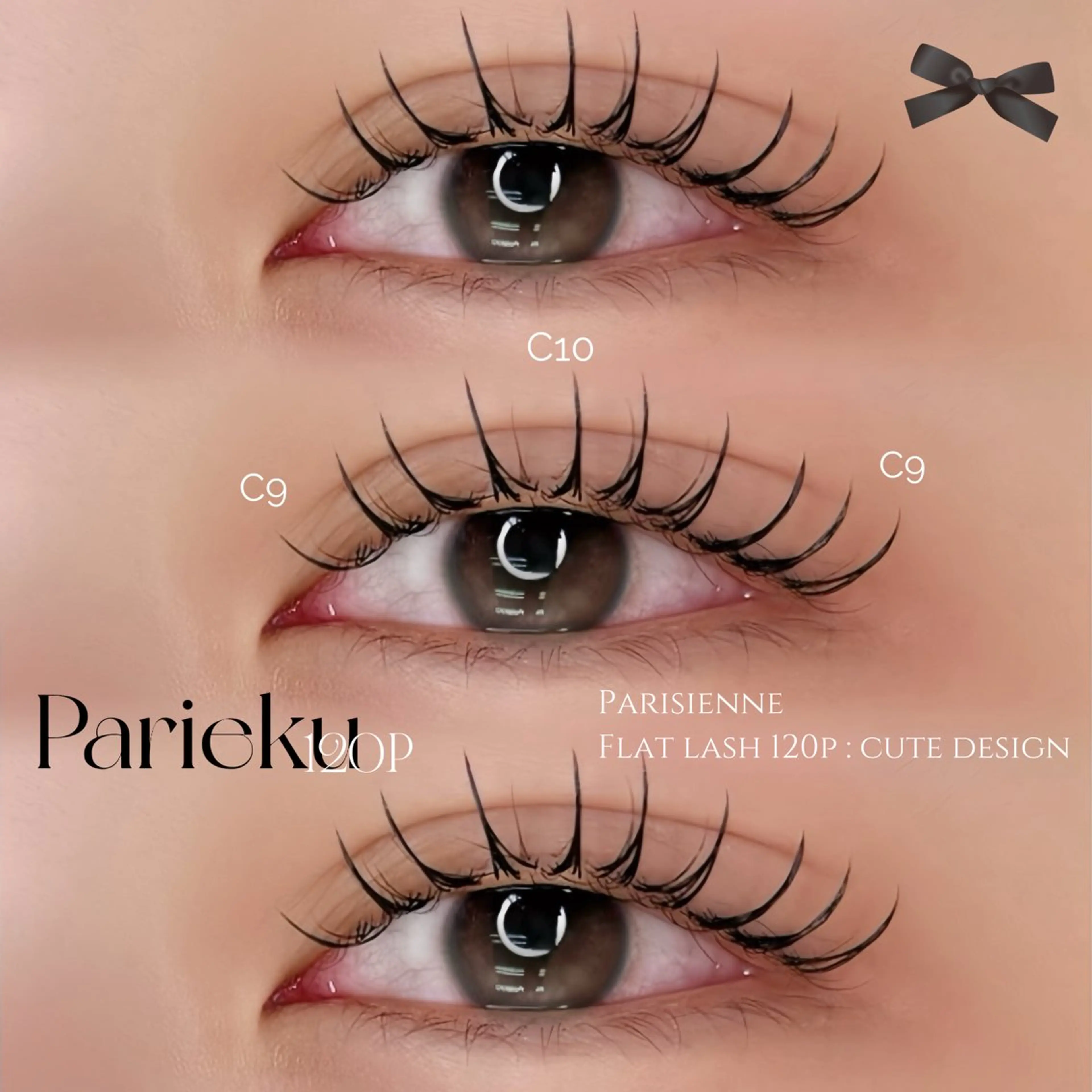 《New!!🩷》大人気パリエクデザイン✨️パリジェンヌラッシュリフト+フラットラッシュ100​〜​120本の写真