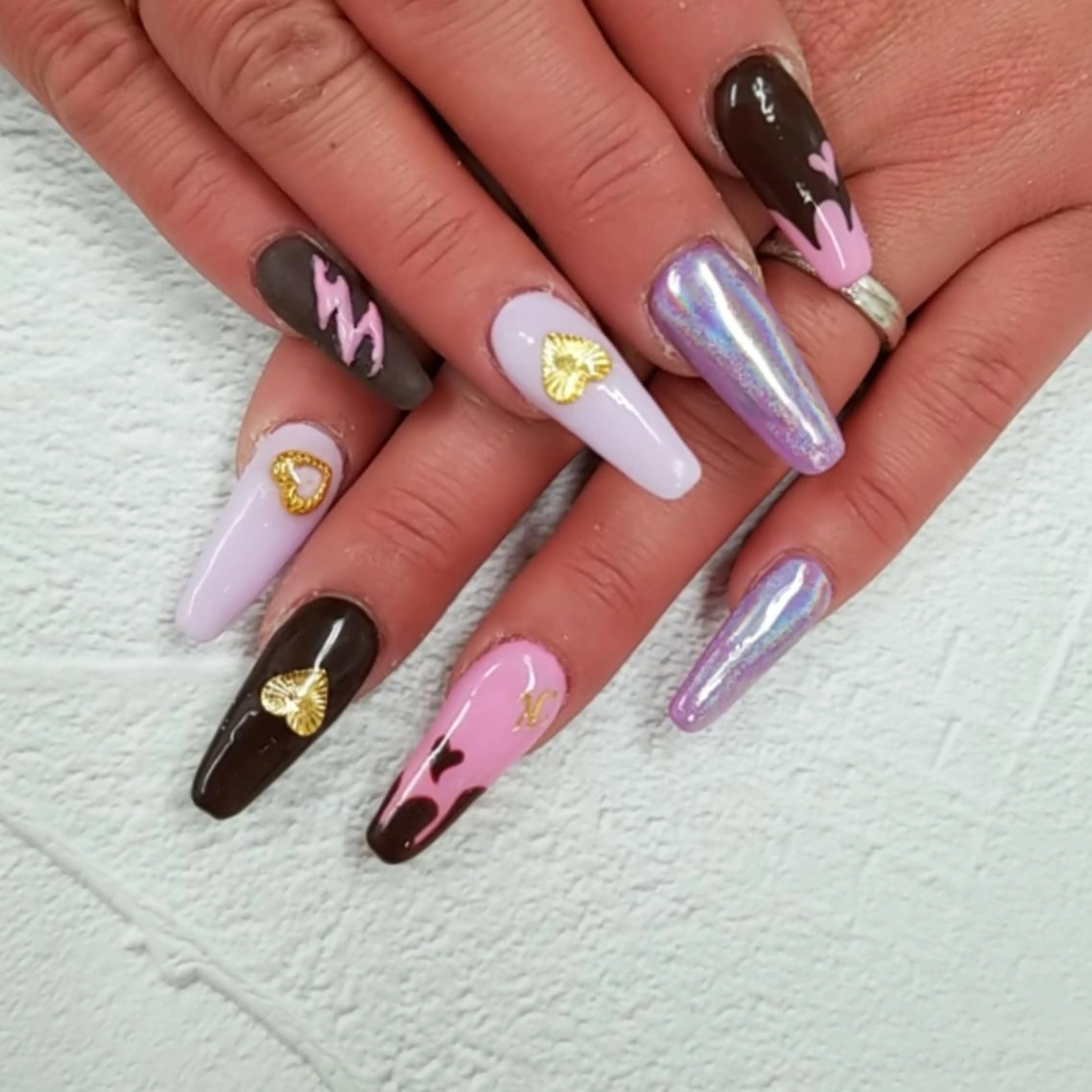 ネイル アートネイル ジェルネイル 持ち込み ニュアンスネイル パラジェル 河野ちえ (雑誌掲載サロン)のネイルデザイン