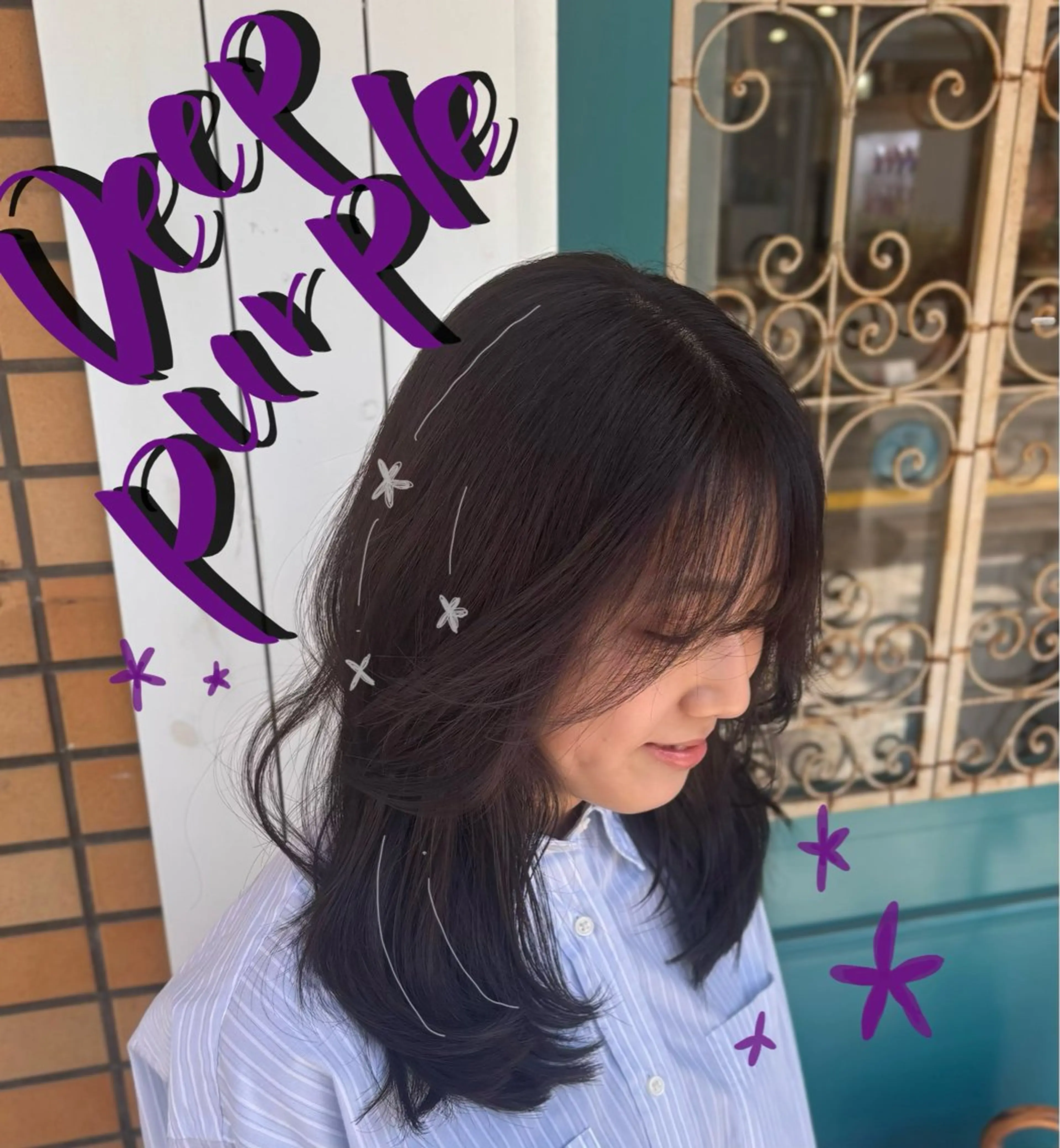 セミロング カラー カット ヘアカラー 🌱なゆみ🌱透明感 /ナチュラル/高宮のヘアスタイル