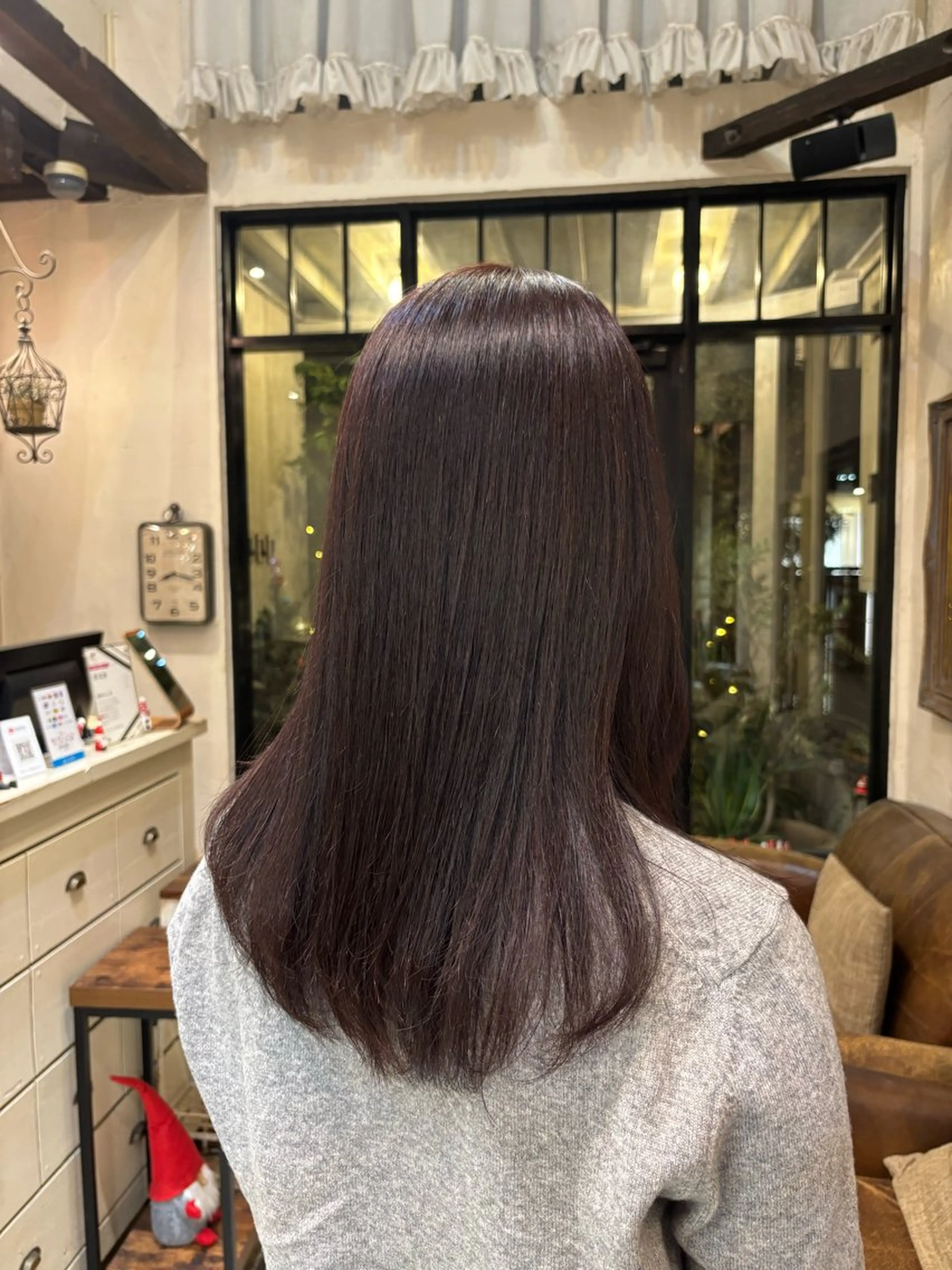 ロング カラー ピンクカラー cocoa🎀 透明感カラー/パーマのヘアスタイル