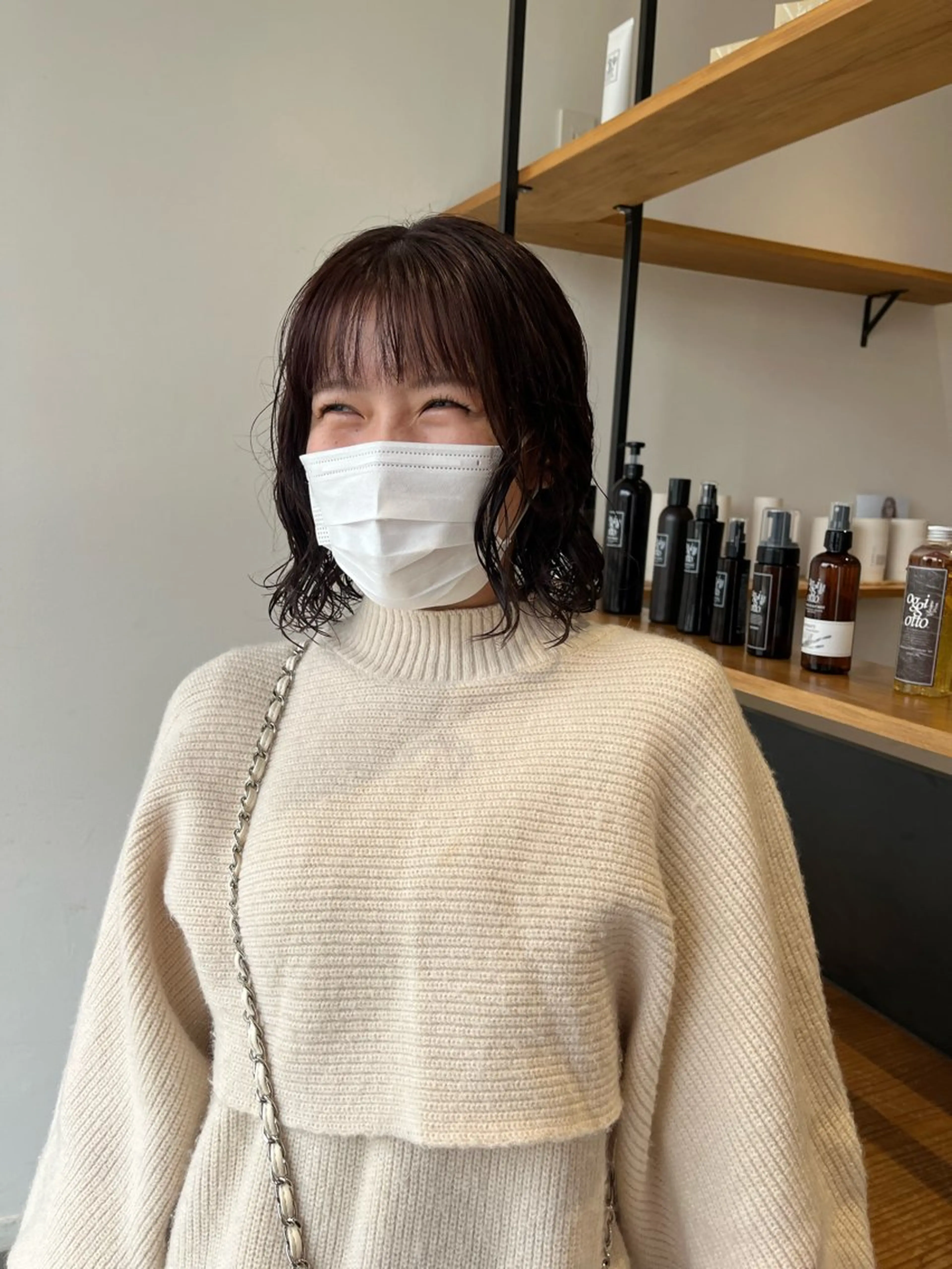 ミディアム 西崎 満里奈のヘアスタイル