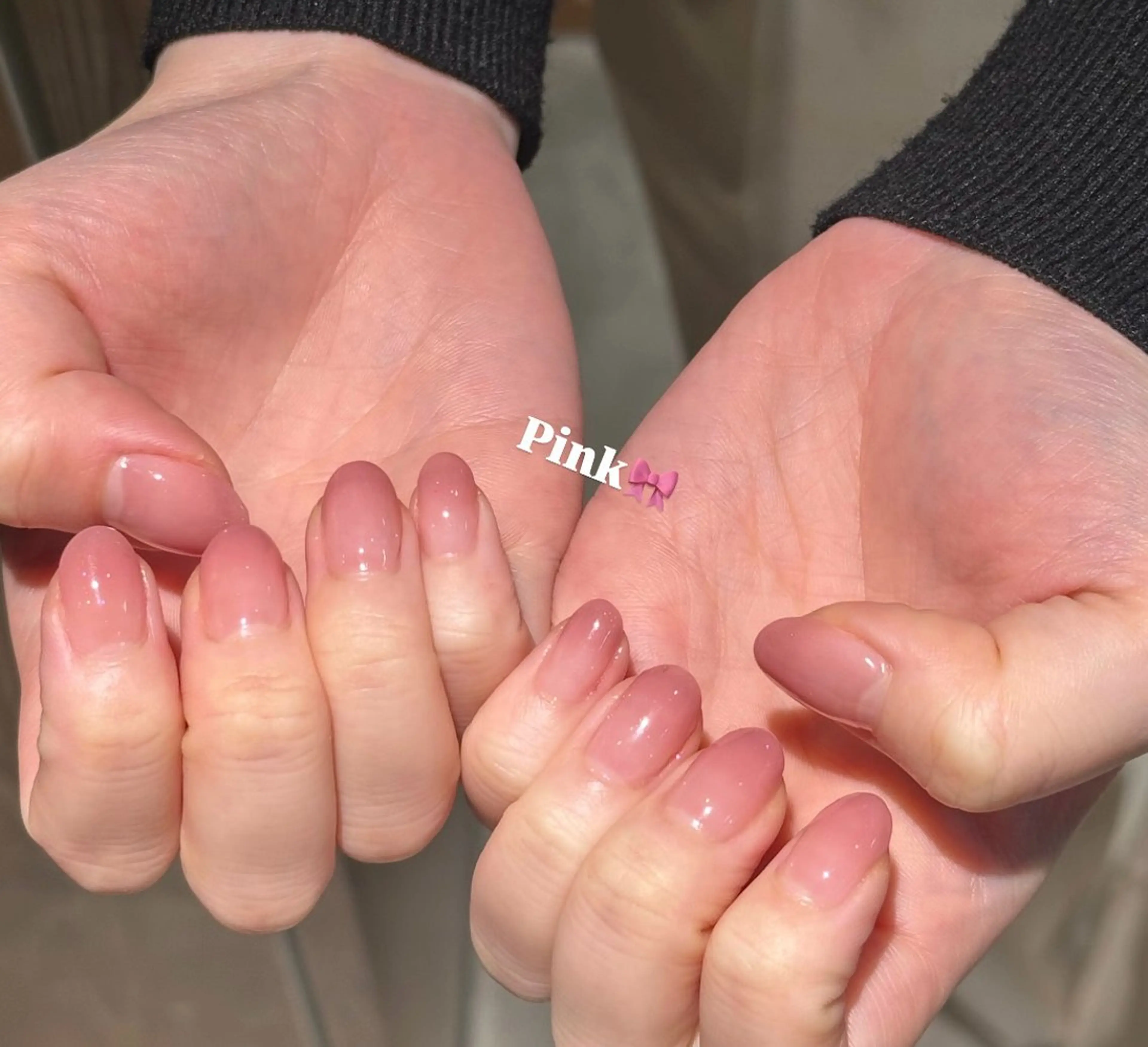 ネイル グラデーション ピンク ハンドネイル フットネイル ungu Manamiのネイルデザイン