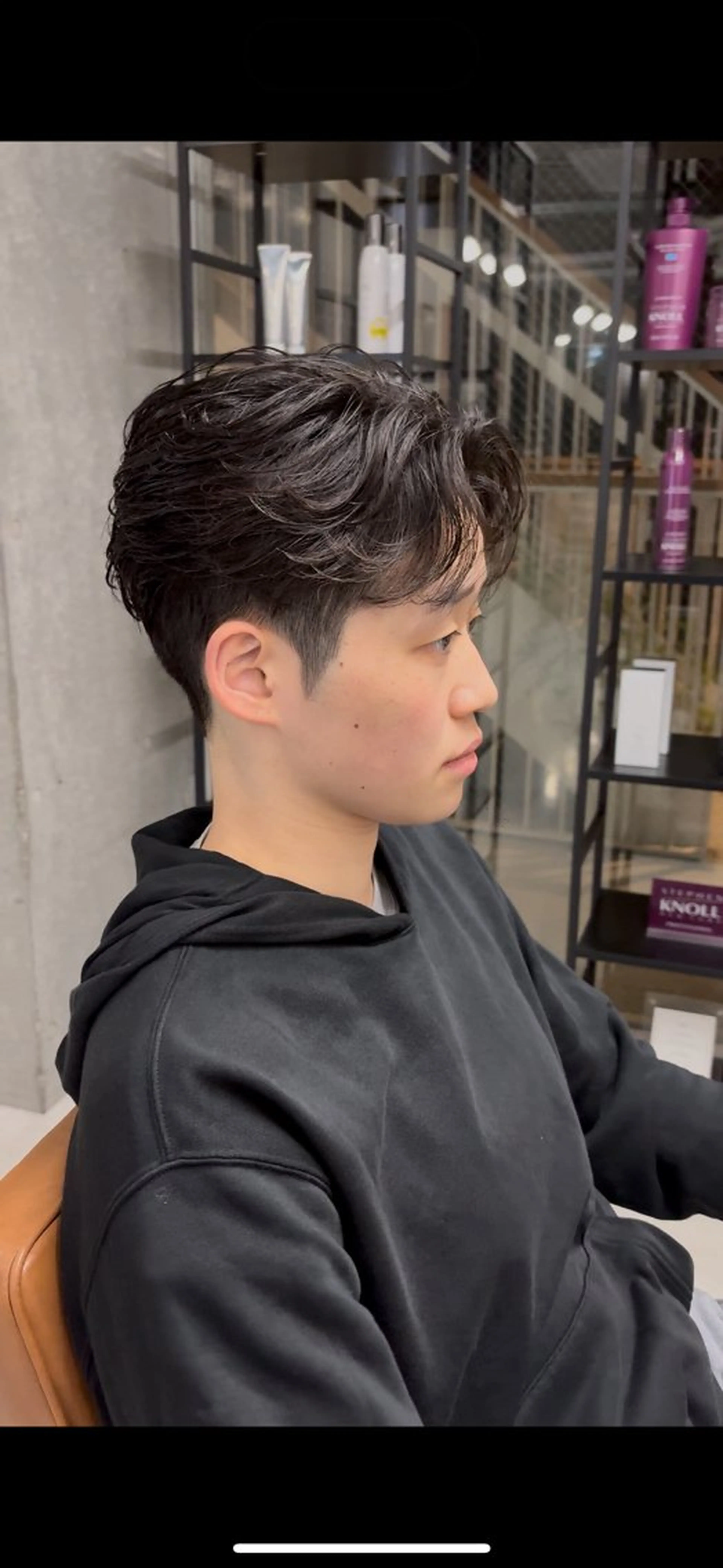 パーマ メンズ フェザーパーマ メンズパーマ メンズパーマ特化 園田　楓莉のヘアスタイル