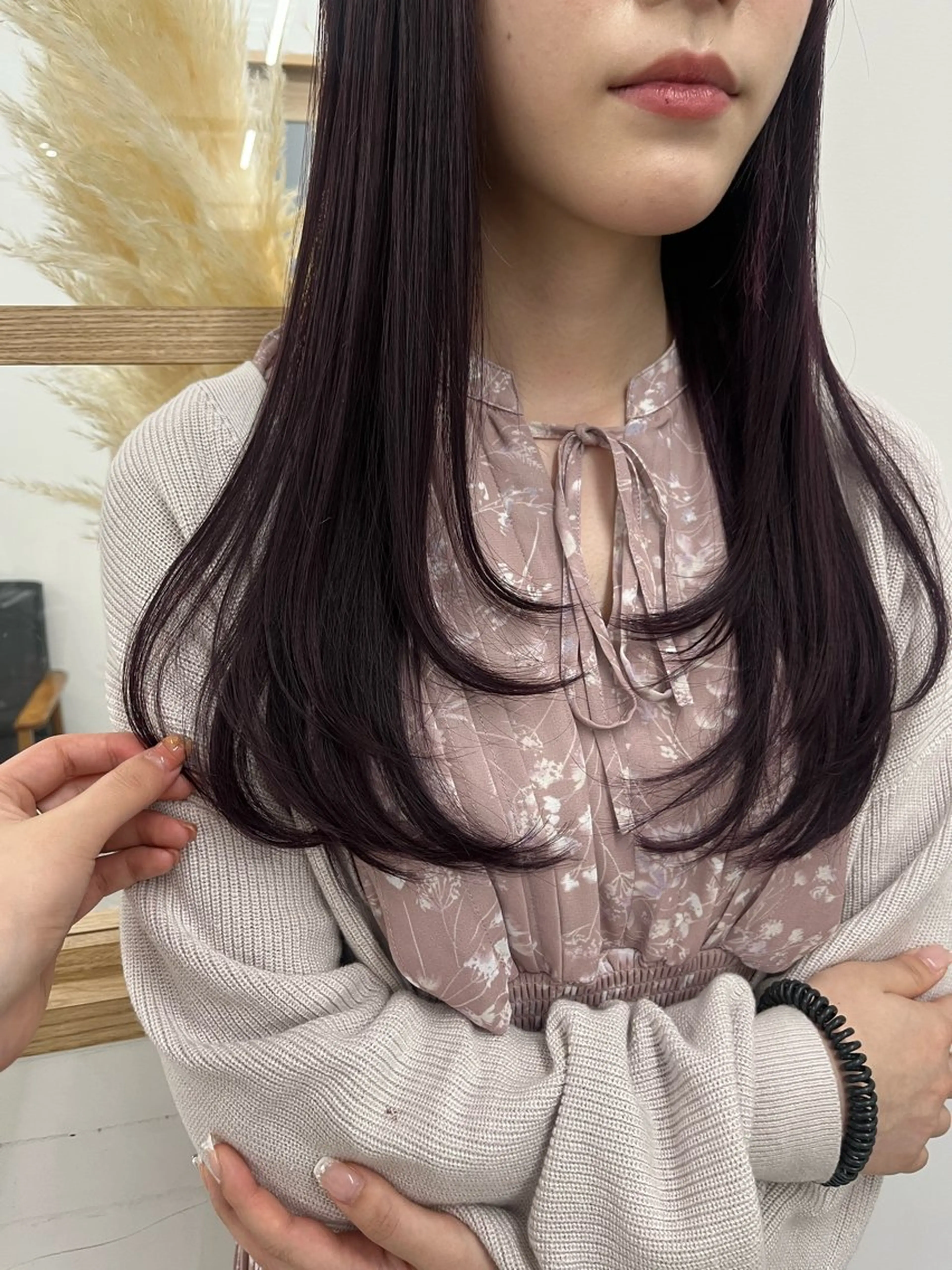 ロング カラー 柔らかオリーブ🌿 HIMARI🌻のヘアスタイル