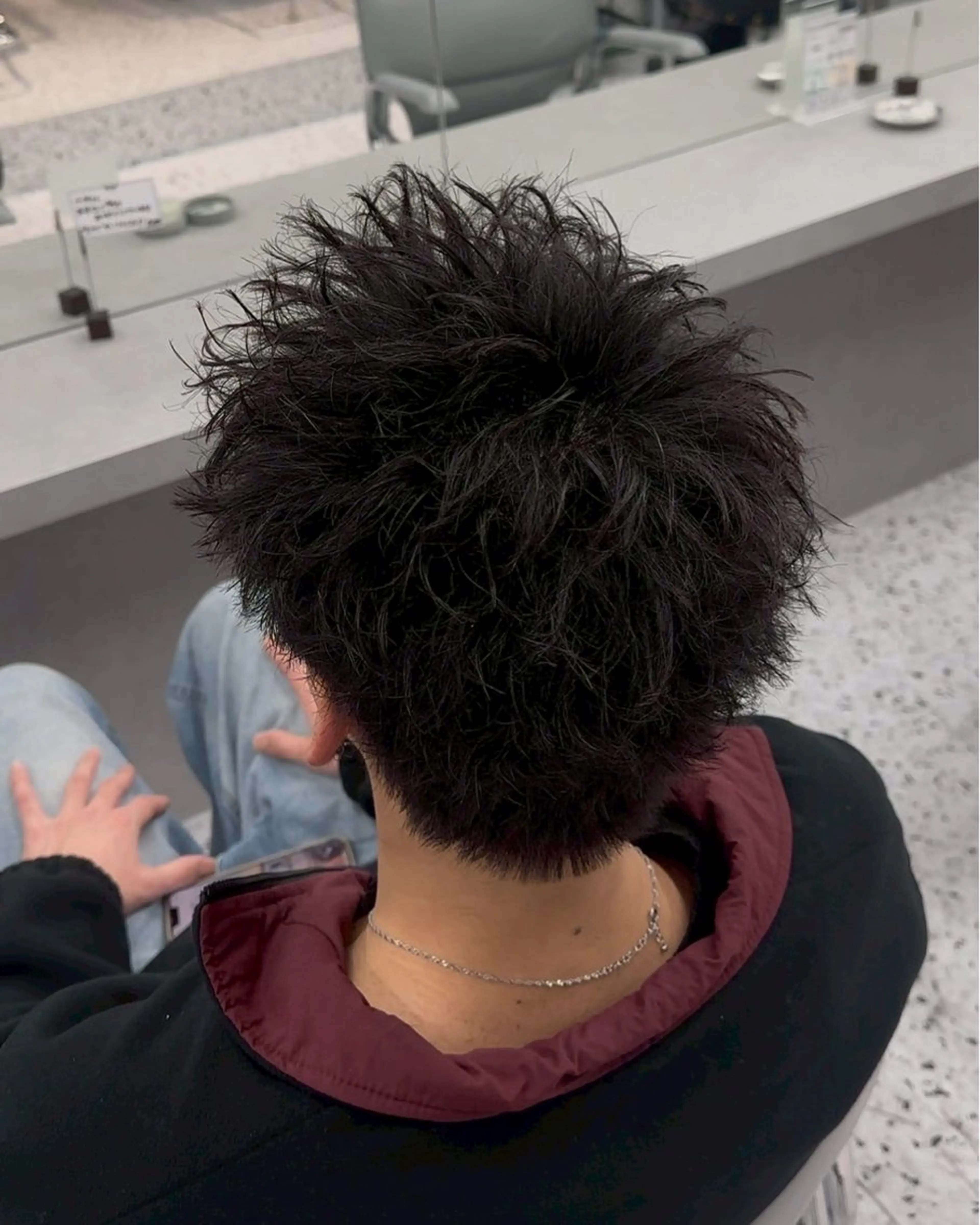 メンズ スパイキーショート メンズ専門/パーマ 特化/栄/北出瑞貴のヘアスタイル