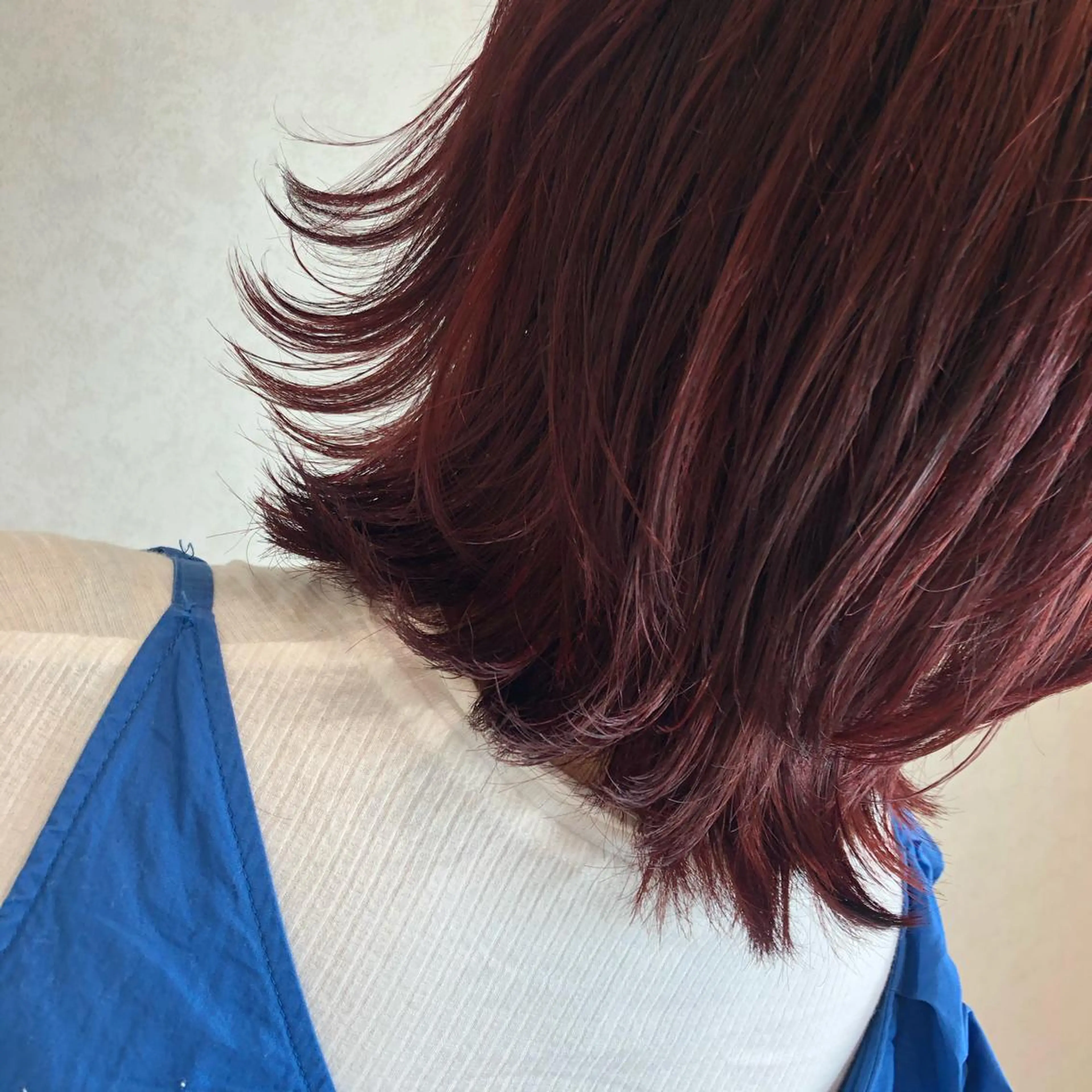 ミディアム カラー ムトウセイマ/ 縮毛矯正/ブリーチのヘアスタイル