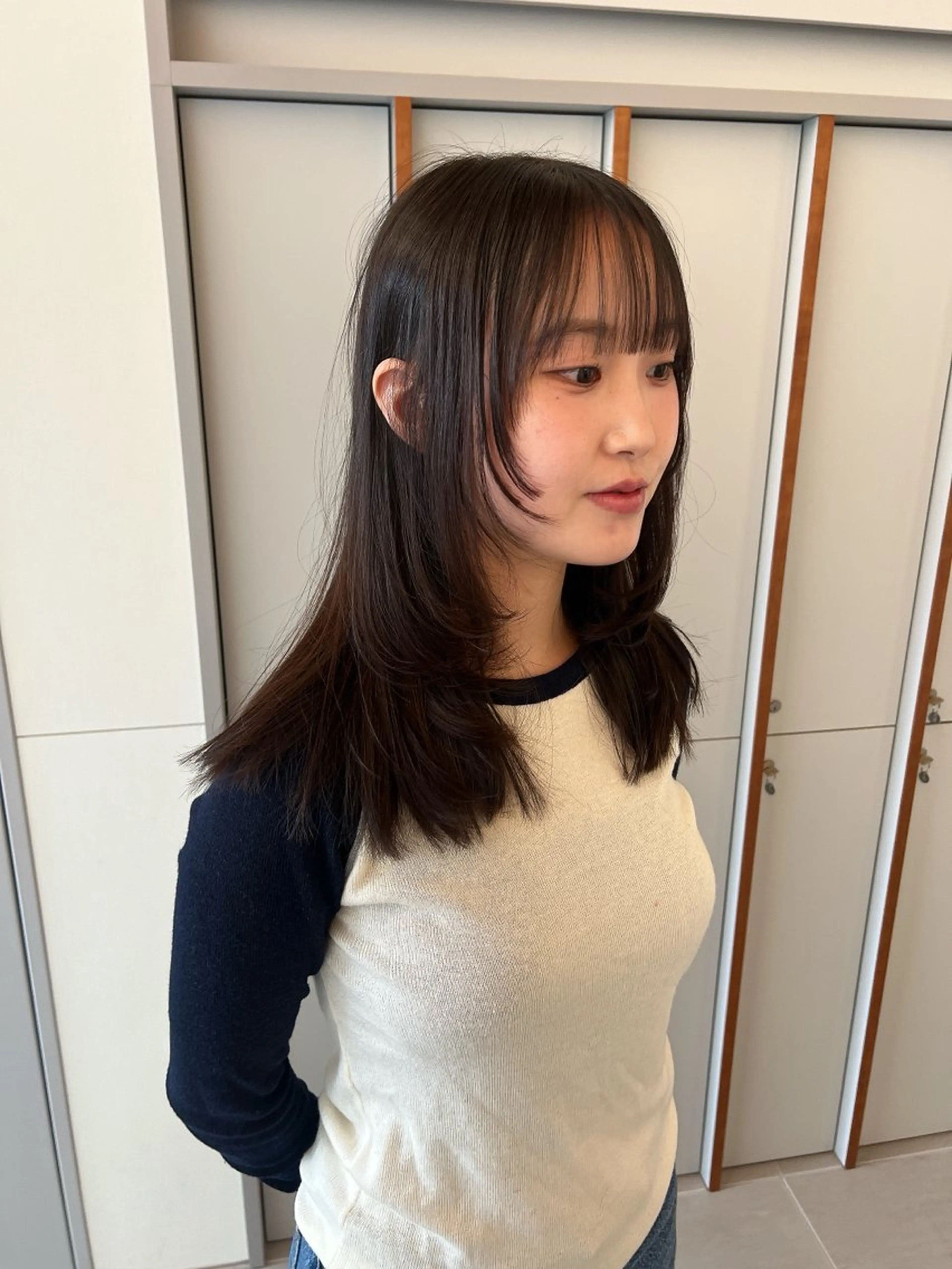 セミロング レイヤーカット LORENAO所属・柔らかいカラー🎀 rinaのヘアスタイル