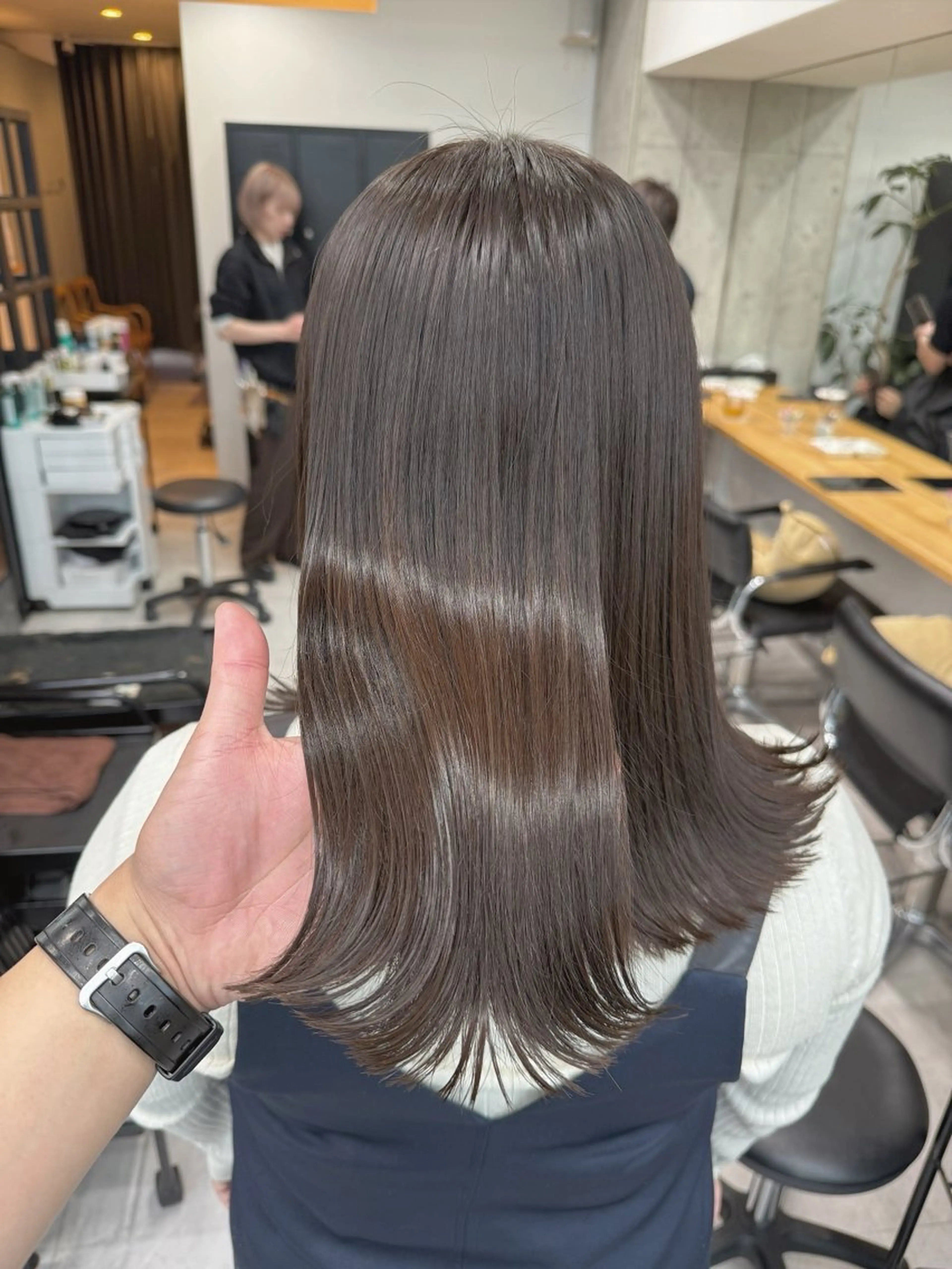 ミディアム カット ヘアカラー トリートメント 堀江将太朗/恵比寿/ メンズカットのヘアスタイル