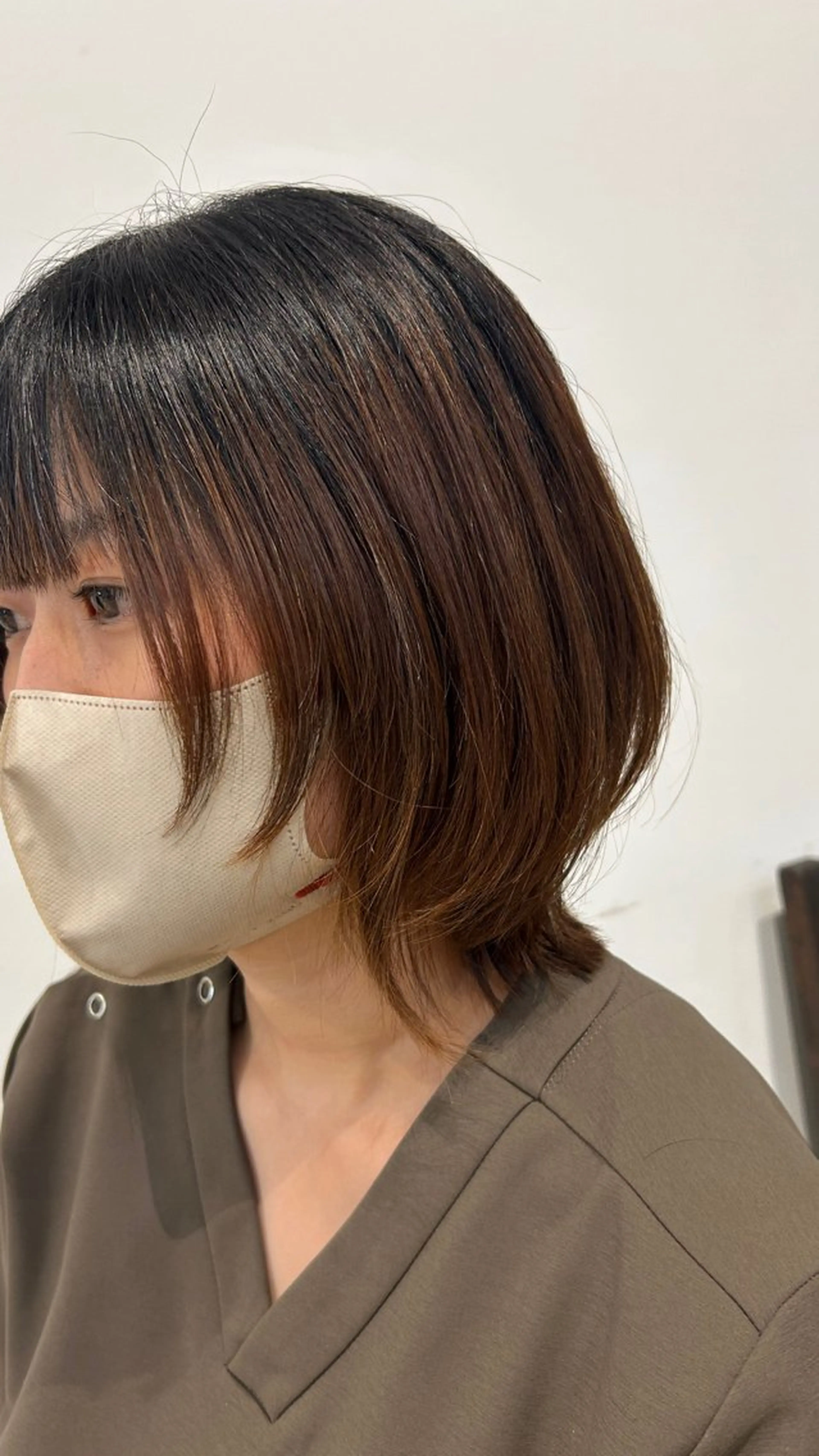 ショート レイヤーカット 綿引 七海のヘアスタイル