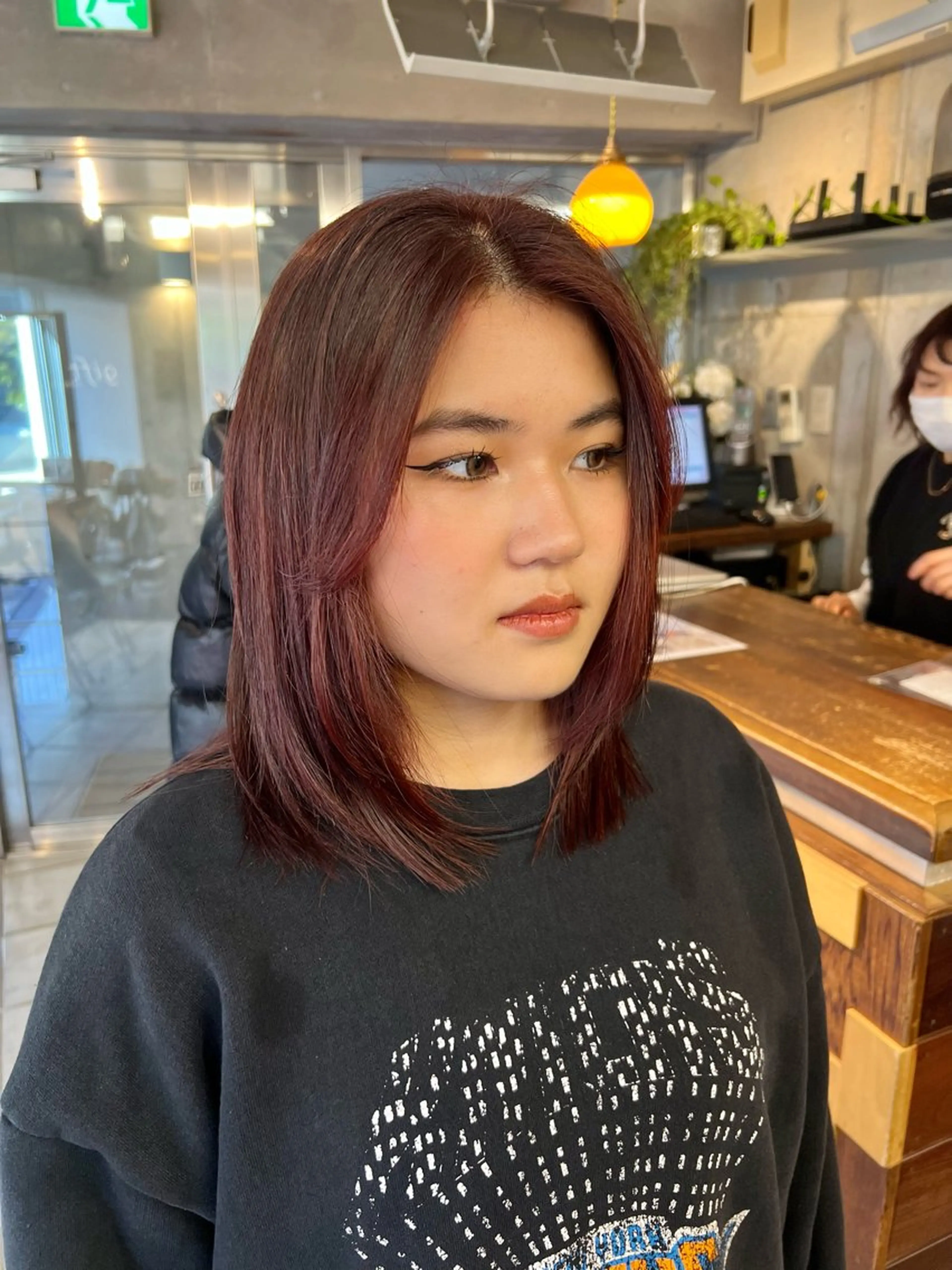 ミディアム カット ヘアカラー 土田かほ/本日🈳 透明感カラー🍃のヘアスタイル