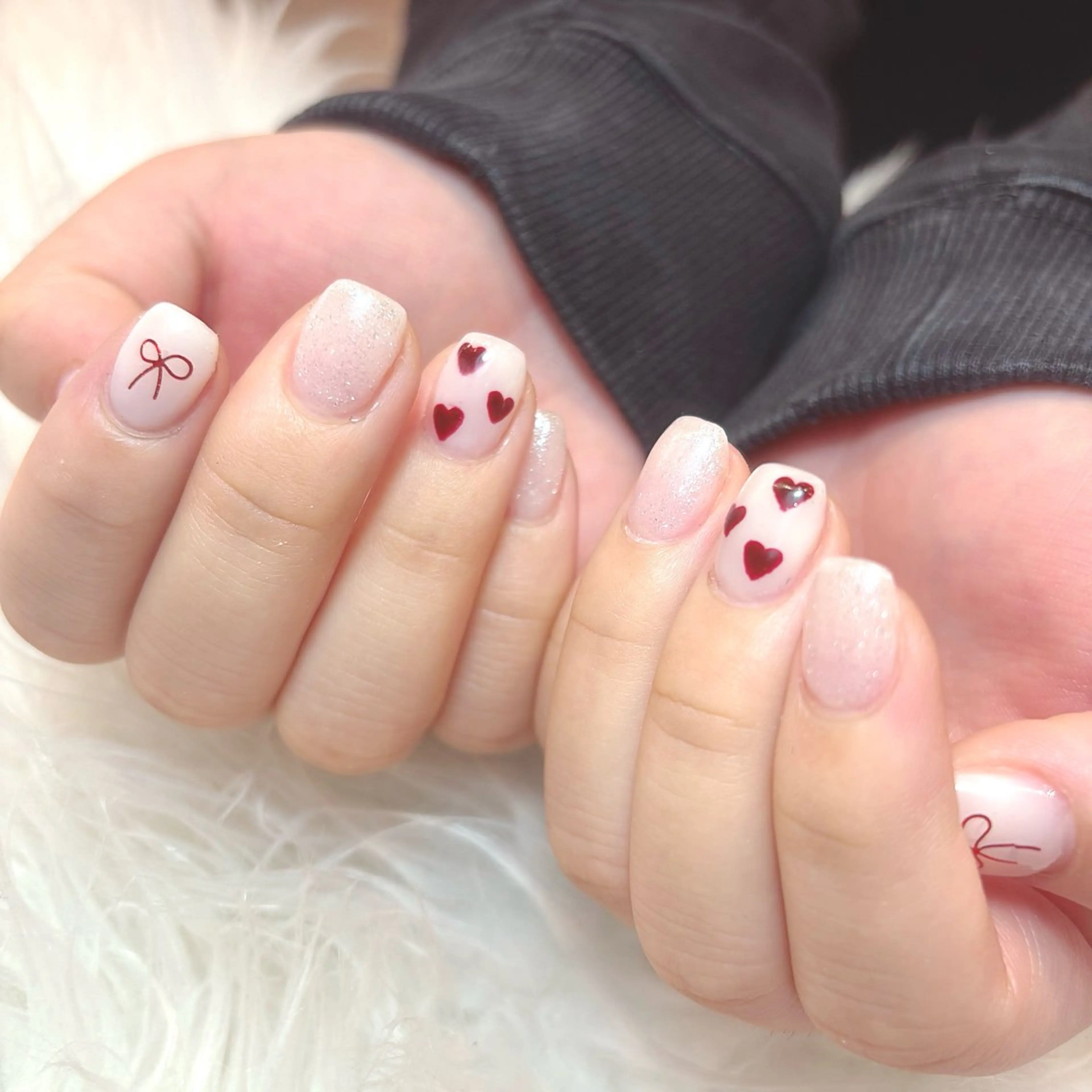 ネイル ハンドネイル LIB VALLA Yuri🍭🖤のネイルデザイン