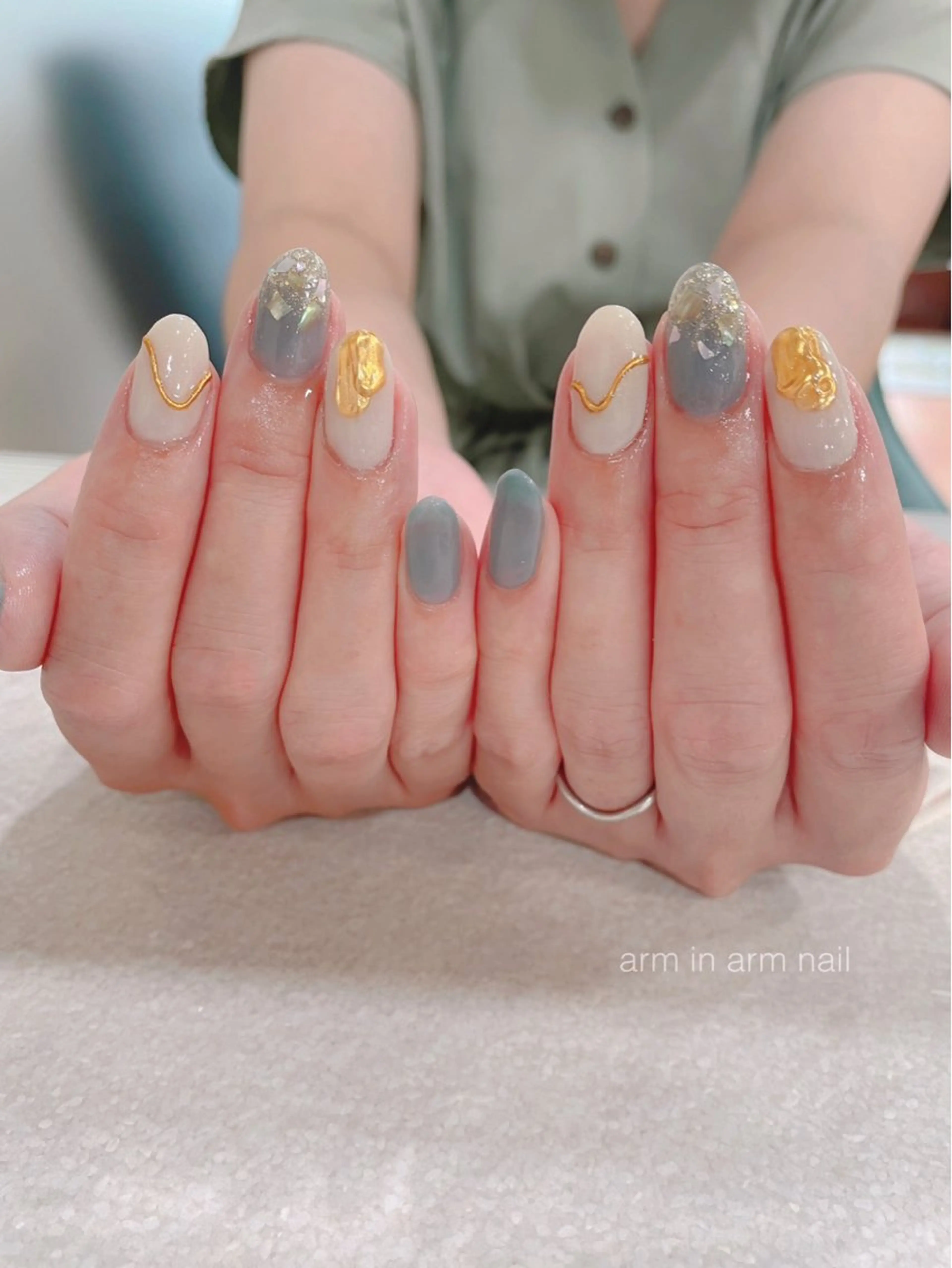 ネイル arm in arm ︎✿Yamamotoのマツエク・マツパデザイン