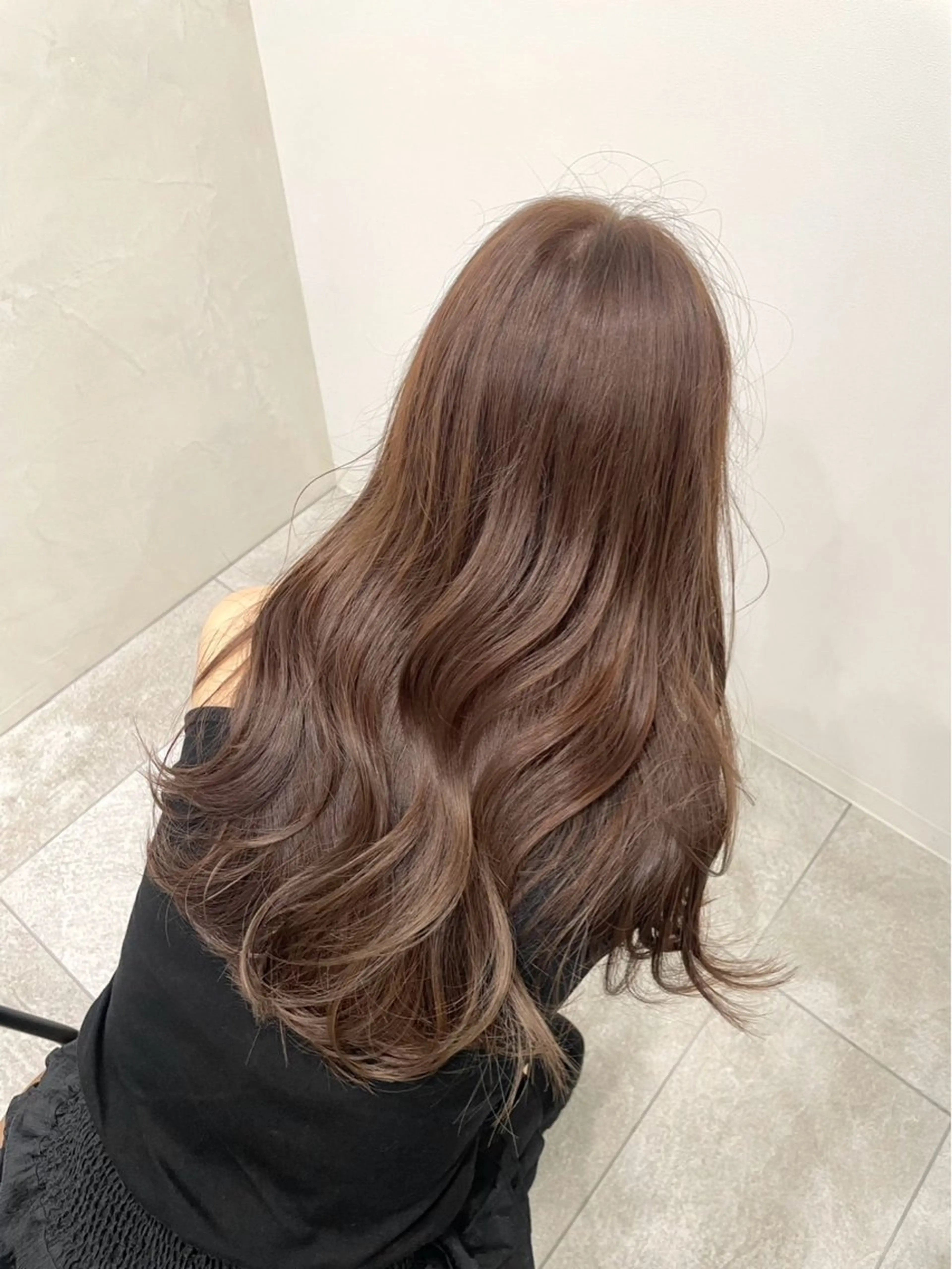 ロング カラー ブリーチ ブラウンカラー 透明感カラー ナチュラルブラウン ブリーチなしカラー takumi/パーマ /バレイヤージュのヘアスタイル