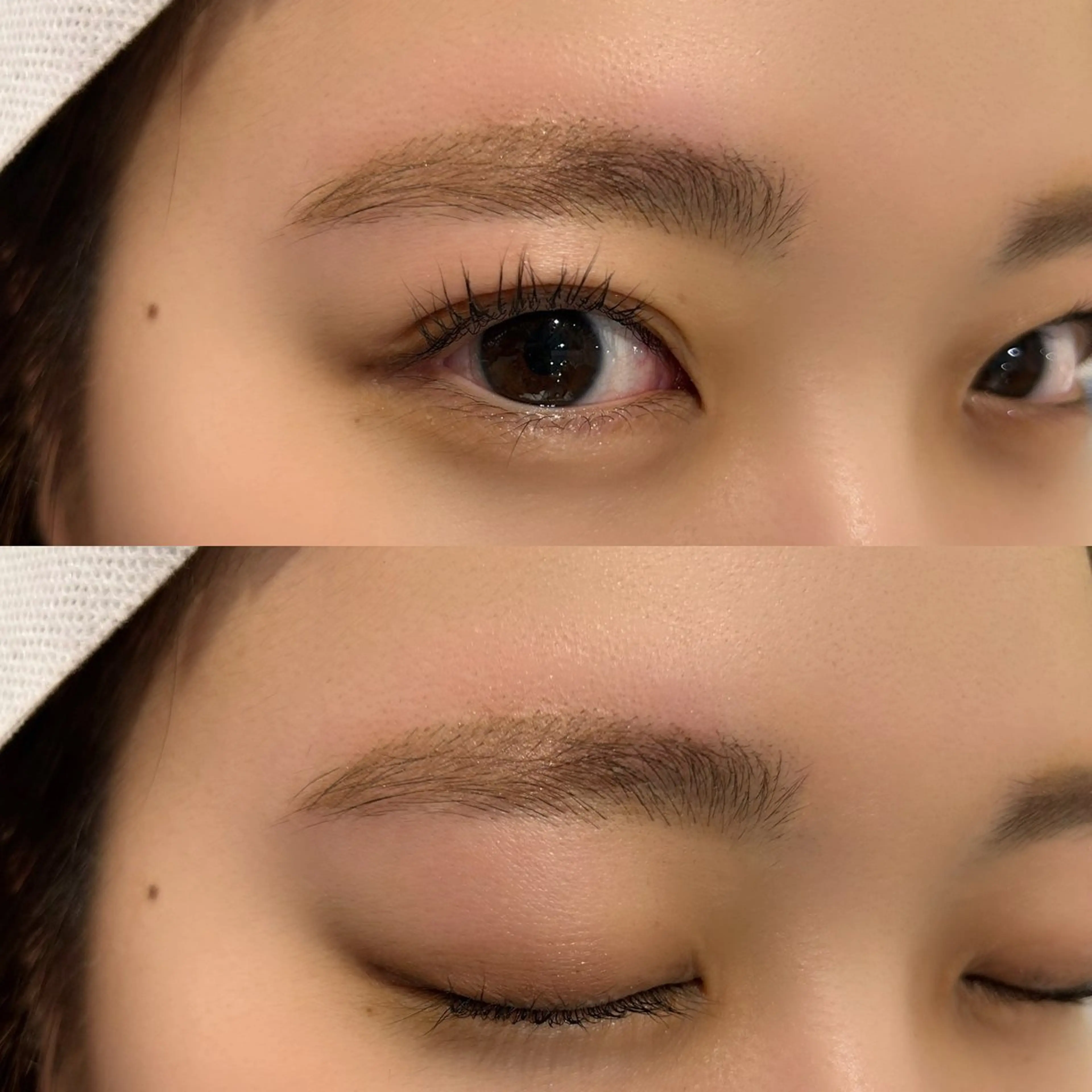 アイブロウ 暖色カラー 奥村陽花のヘアスタイル