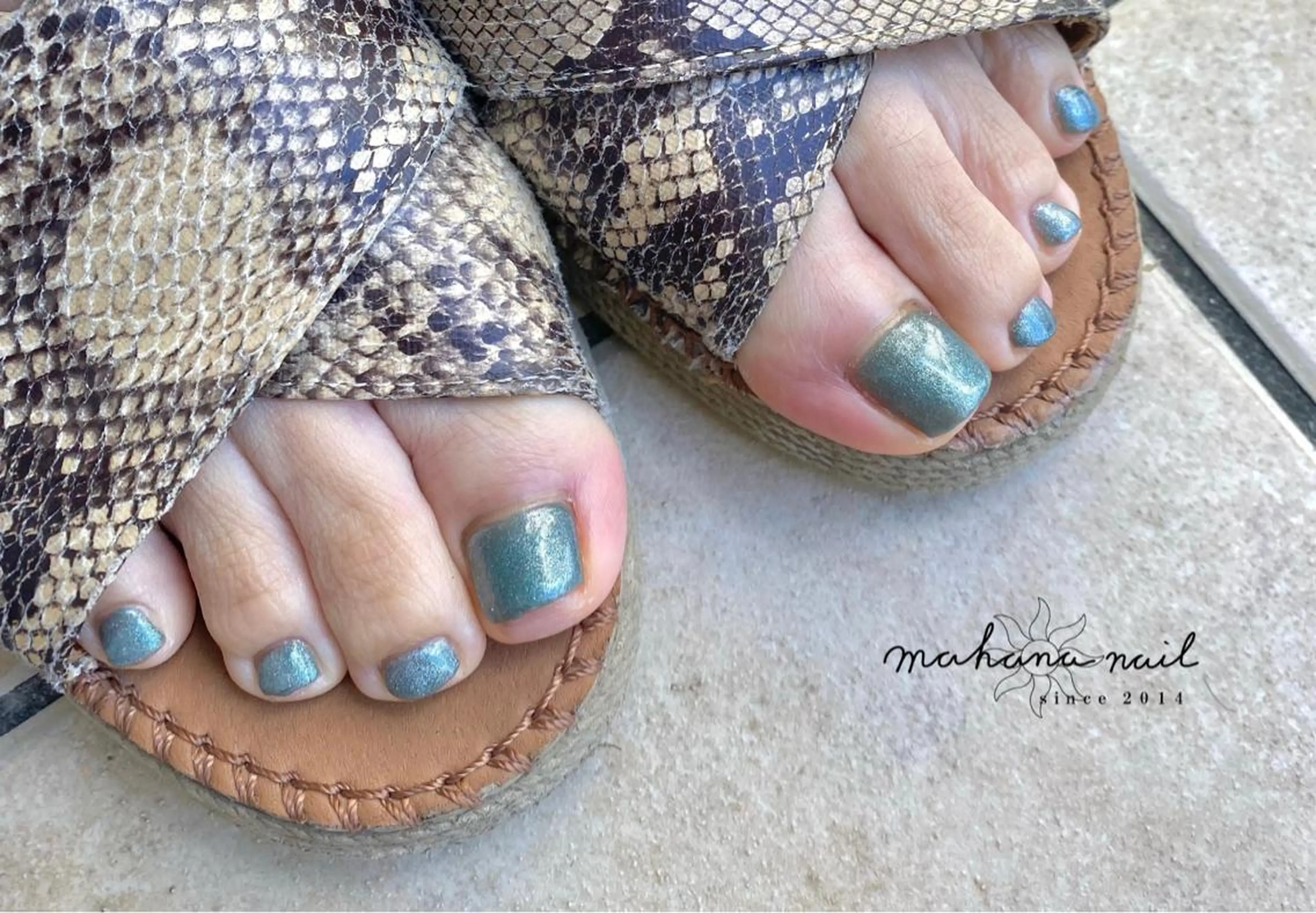 ネイル フットネイル マグネットネイル ワンカラーネイル mahana nailのネイルデザイン