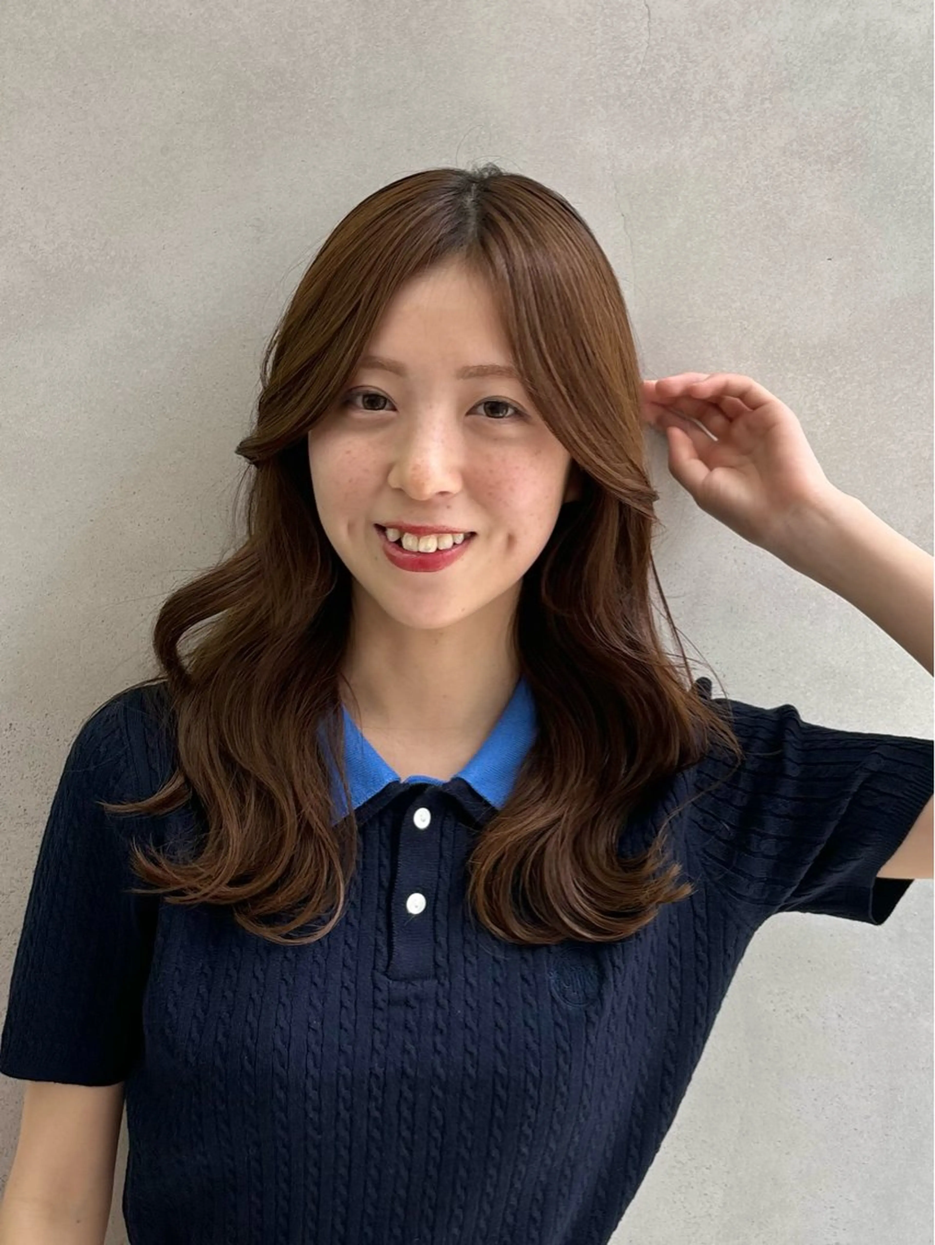 セミロング カット ヘアカラー トリートメント cope'u 本店所属・【梅田】ハッシュ /デザインカラーのヘアスタイル