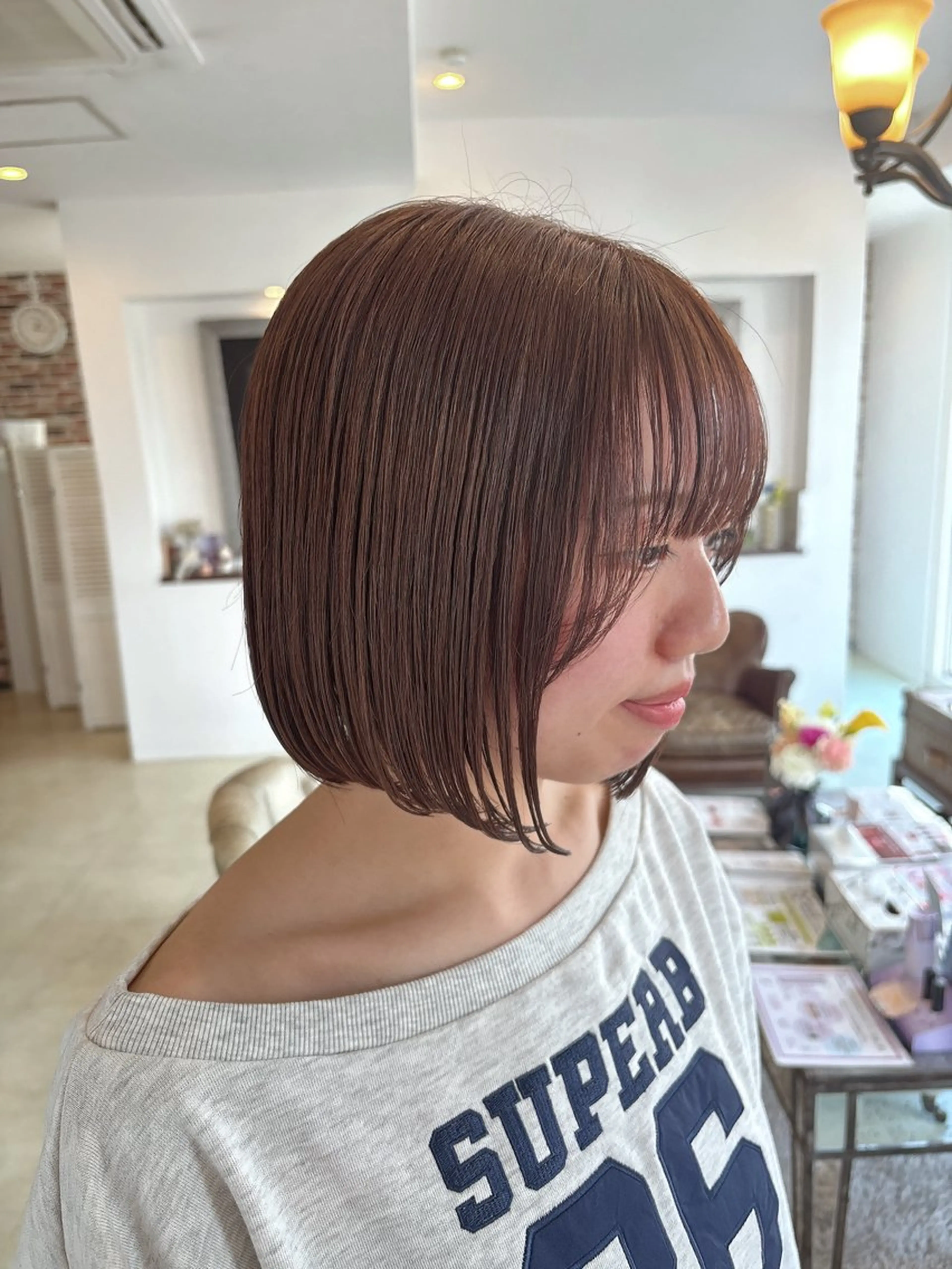 ショート ボブ カット ヘアカラー トリートメント Louvre Sty list/ERIKAのヘアスタイル