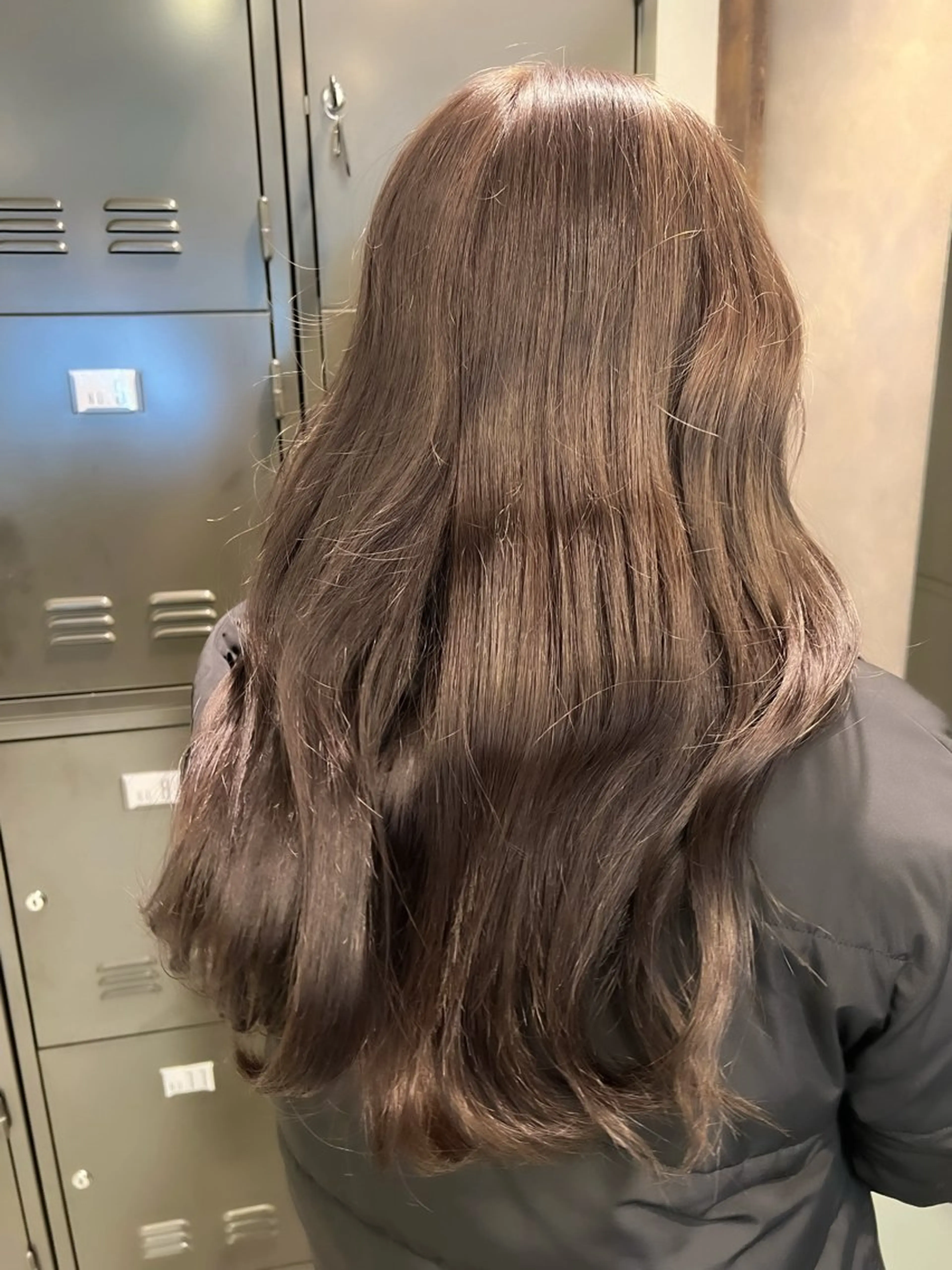 ロング ヘアカラー rioカットカラー ♡韓国レイヤーのヘアスタイル