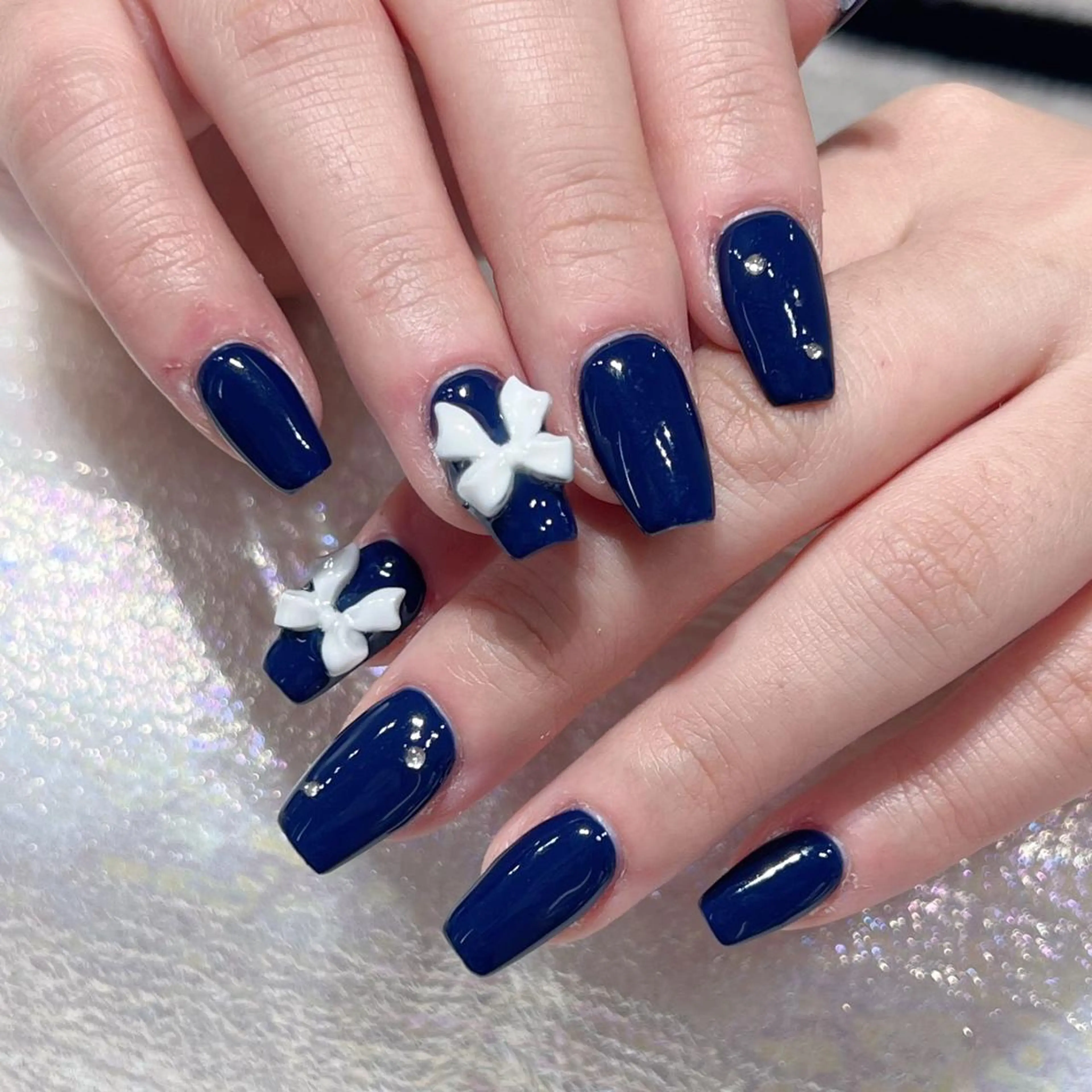 ネイル 長さ出し ネイルチップ Queens momoのネイルデザイン