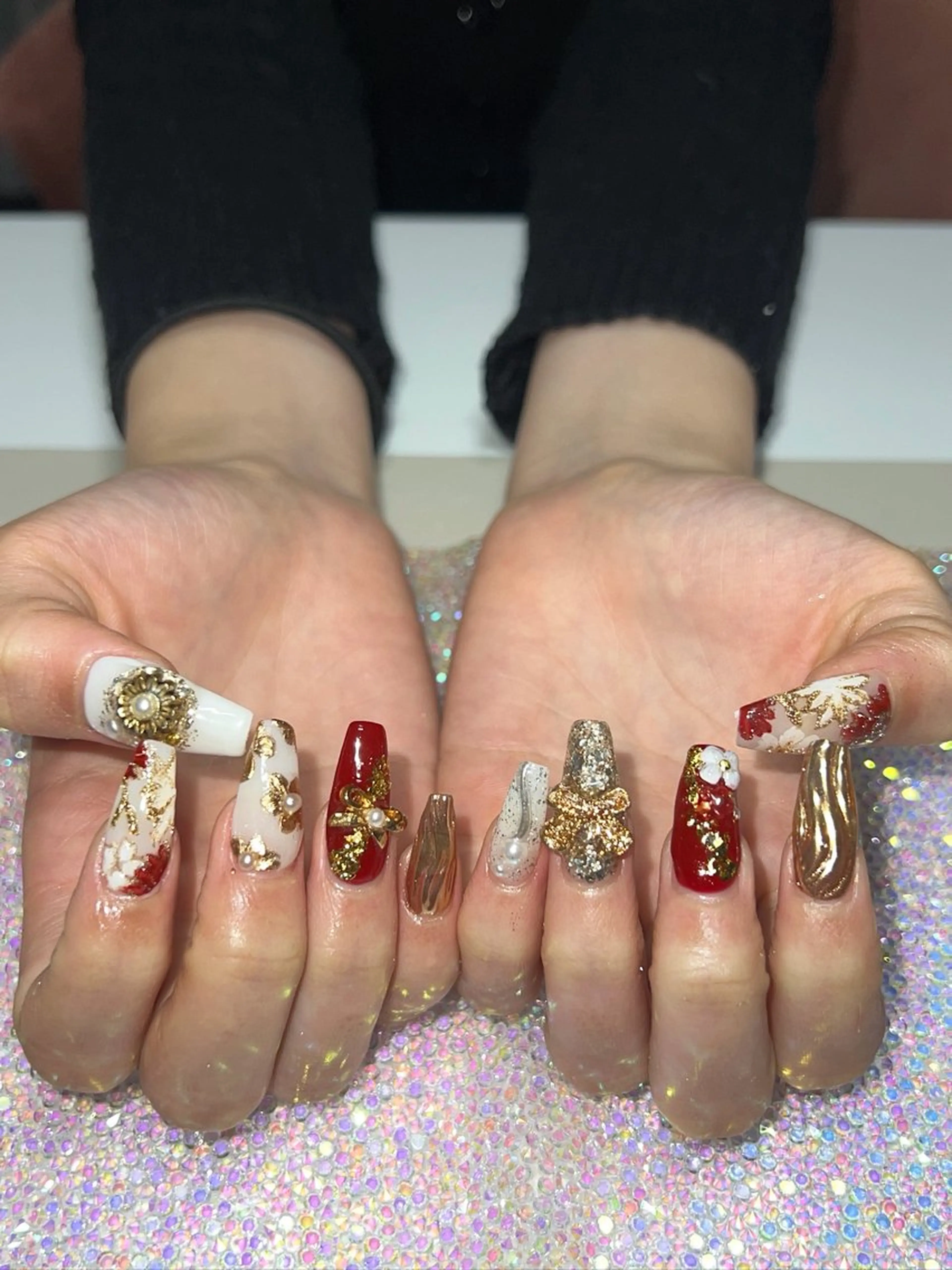 ネイル 長さ出し Rin Nails Osakaのネイルデザイン