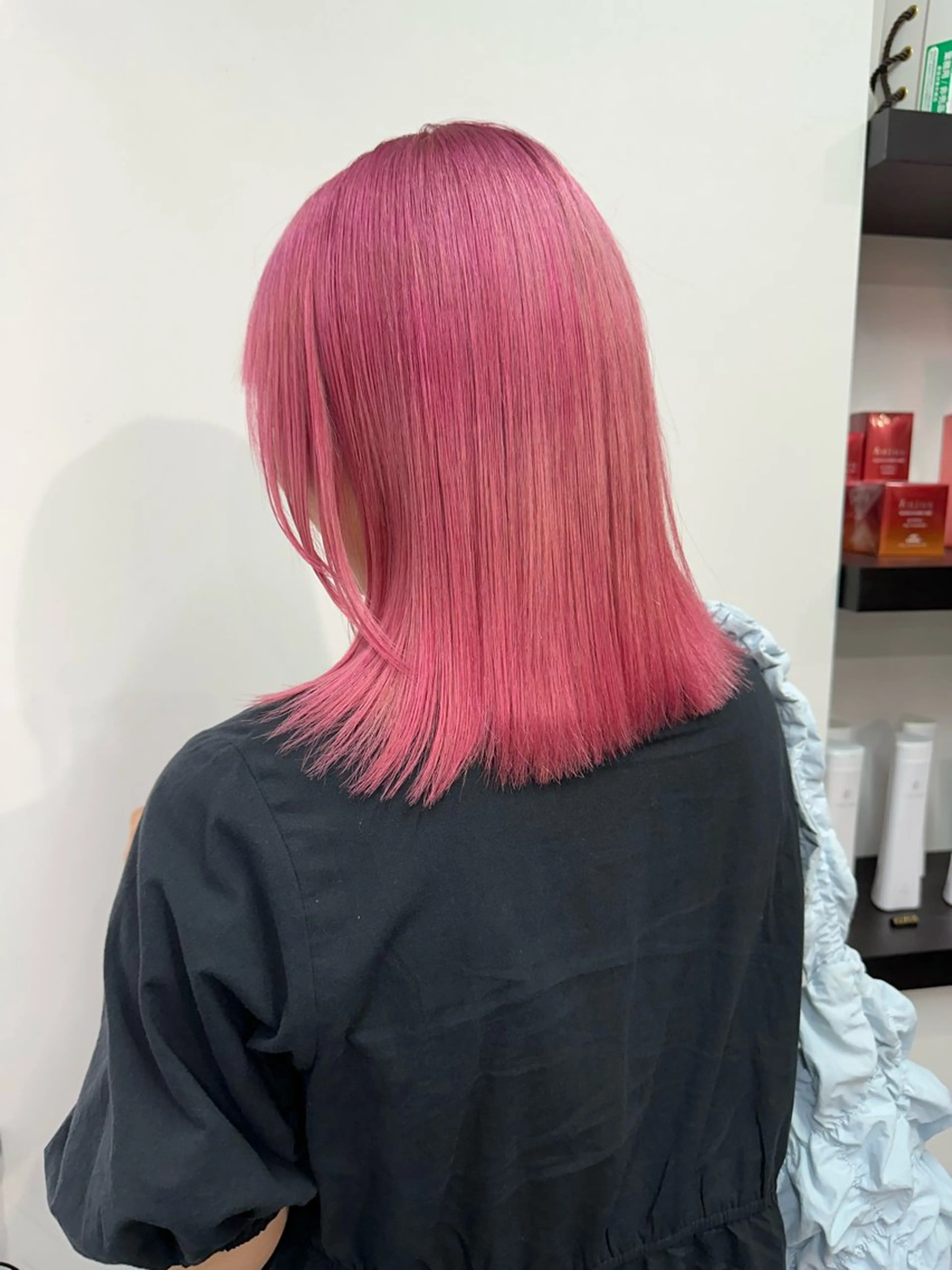 ミディアム レイヤーカット 岡崎/レイヤーカット ／縮毛矯正/美髪のヘアスタイル