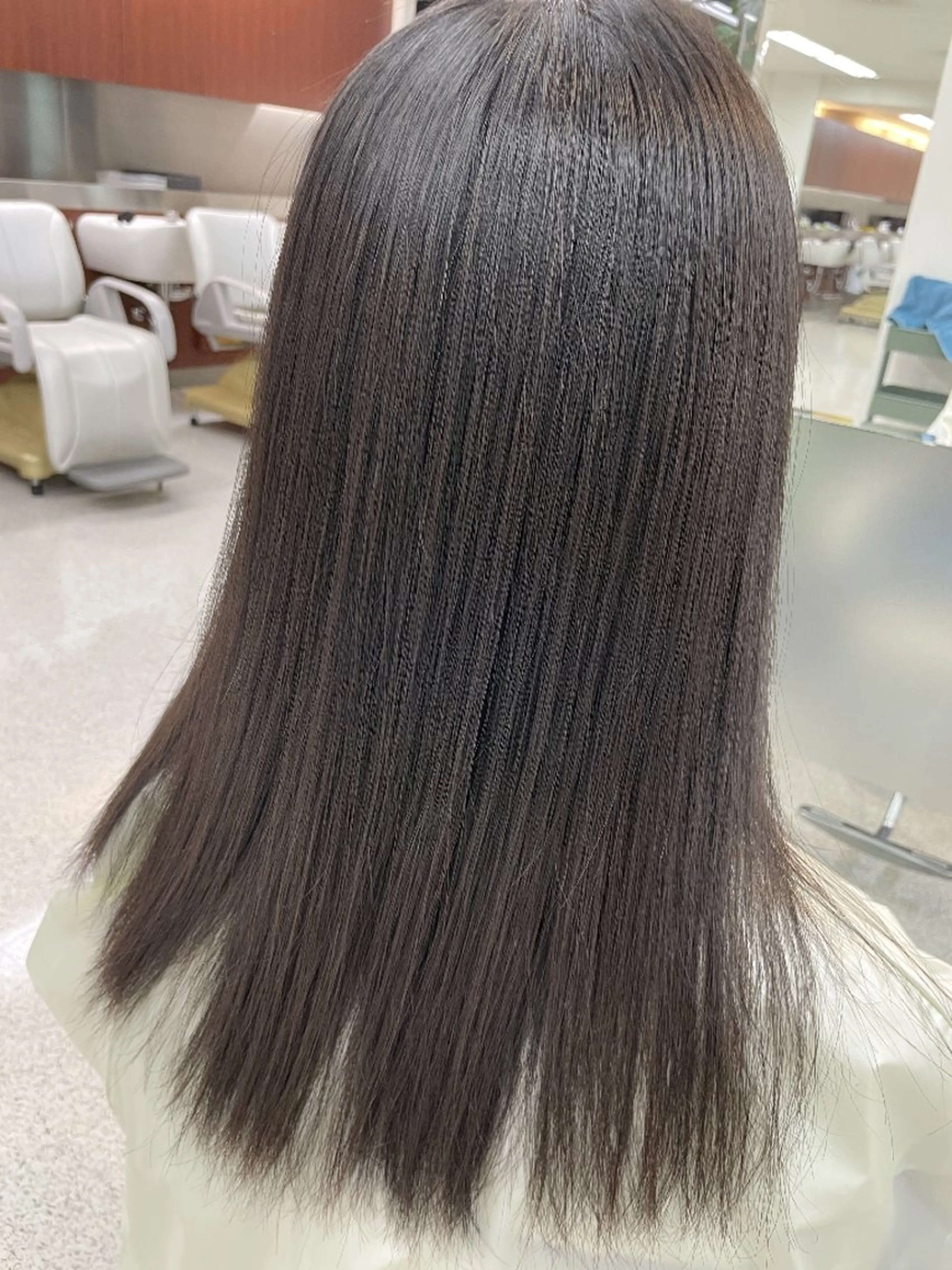 セミロング ヘアカラー トリートメント ✂髪質改善ストレート NO.1 深澤 颯斗のヘアスタイル