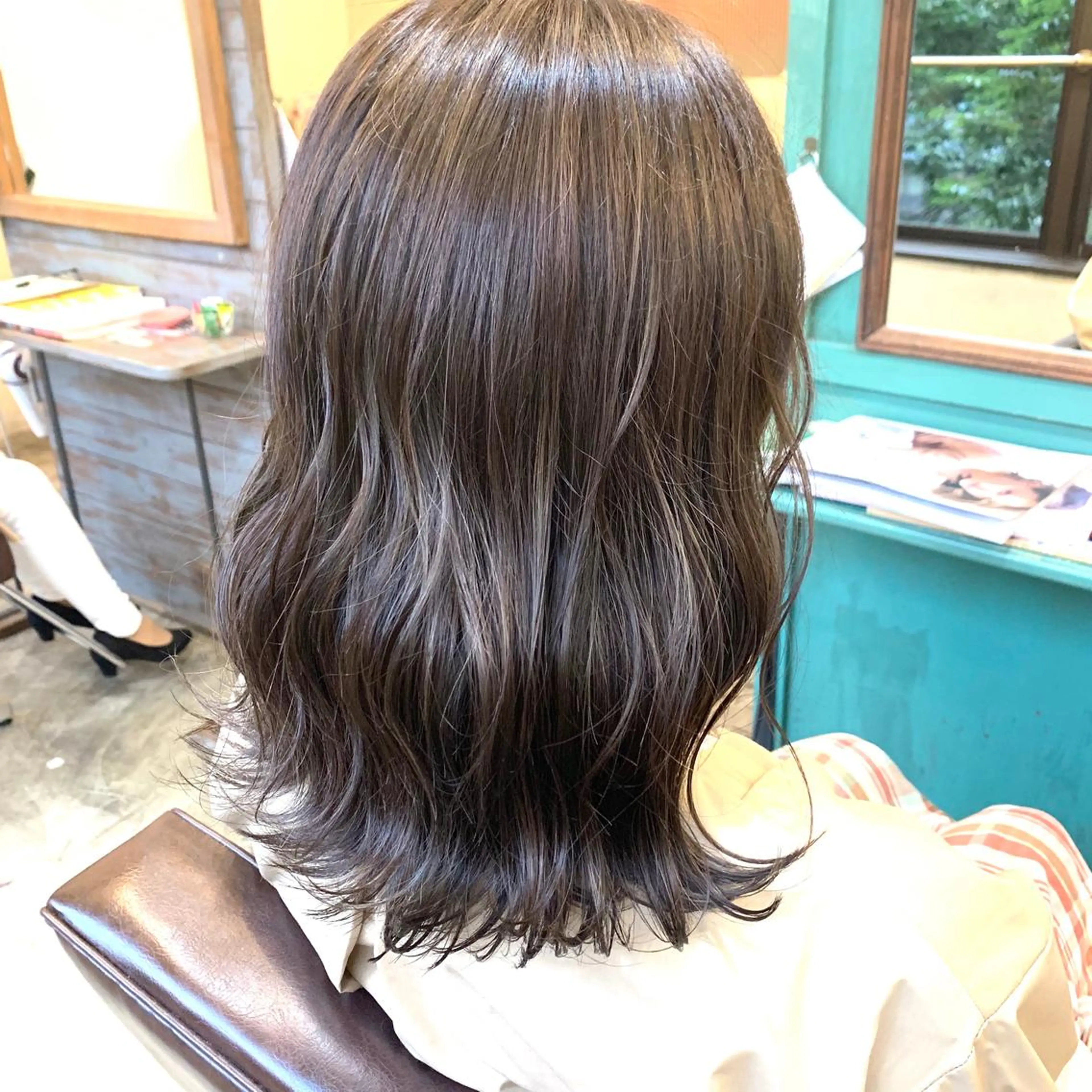 ミディアム カラー ヘアアレンジ カット ヘアカラー トリートメント 🌻あいり merci.🌻のヘアスタイル