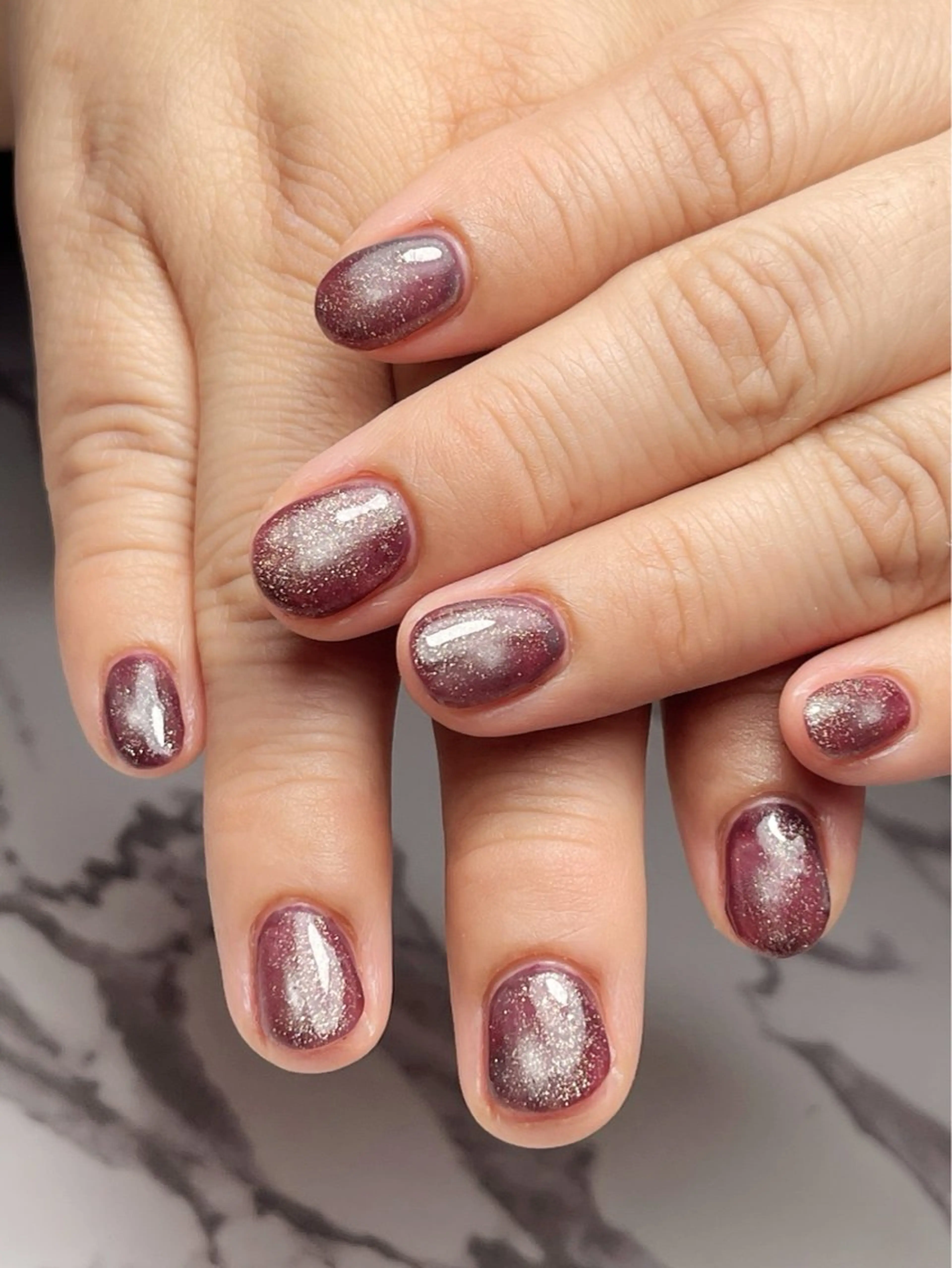 ネイル マグネットネイル ミラーネイル ハンドネイル LUNA BELLEのネイルデザイン