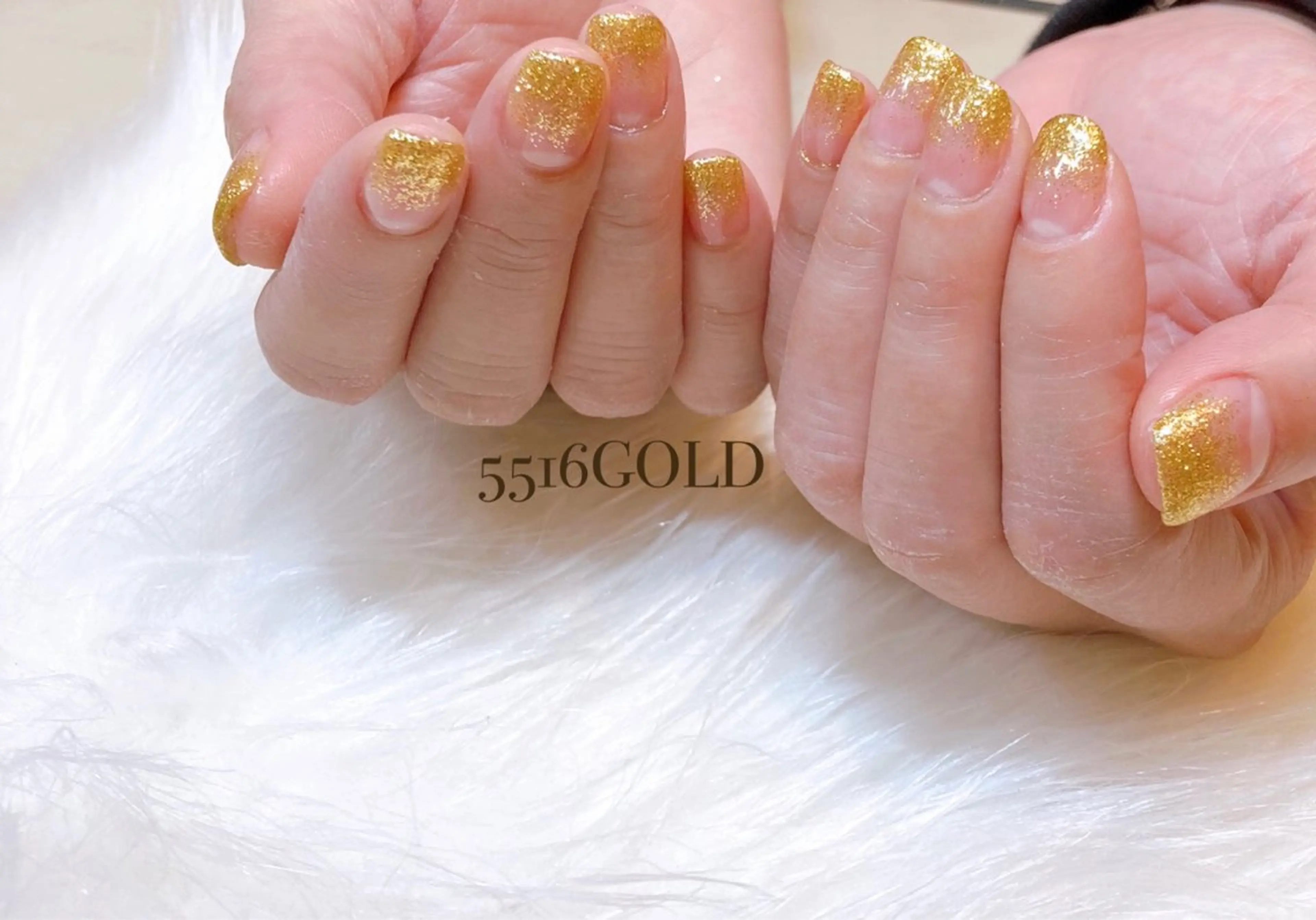 ネイル キラキラネイル ラメ(グリッター) ラメグラデーション ハンドネイル 💎5516 MACHIKOのネイルデザイン