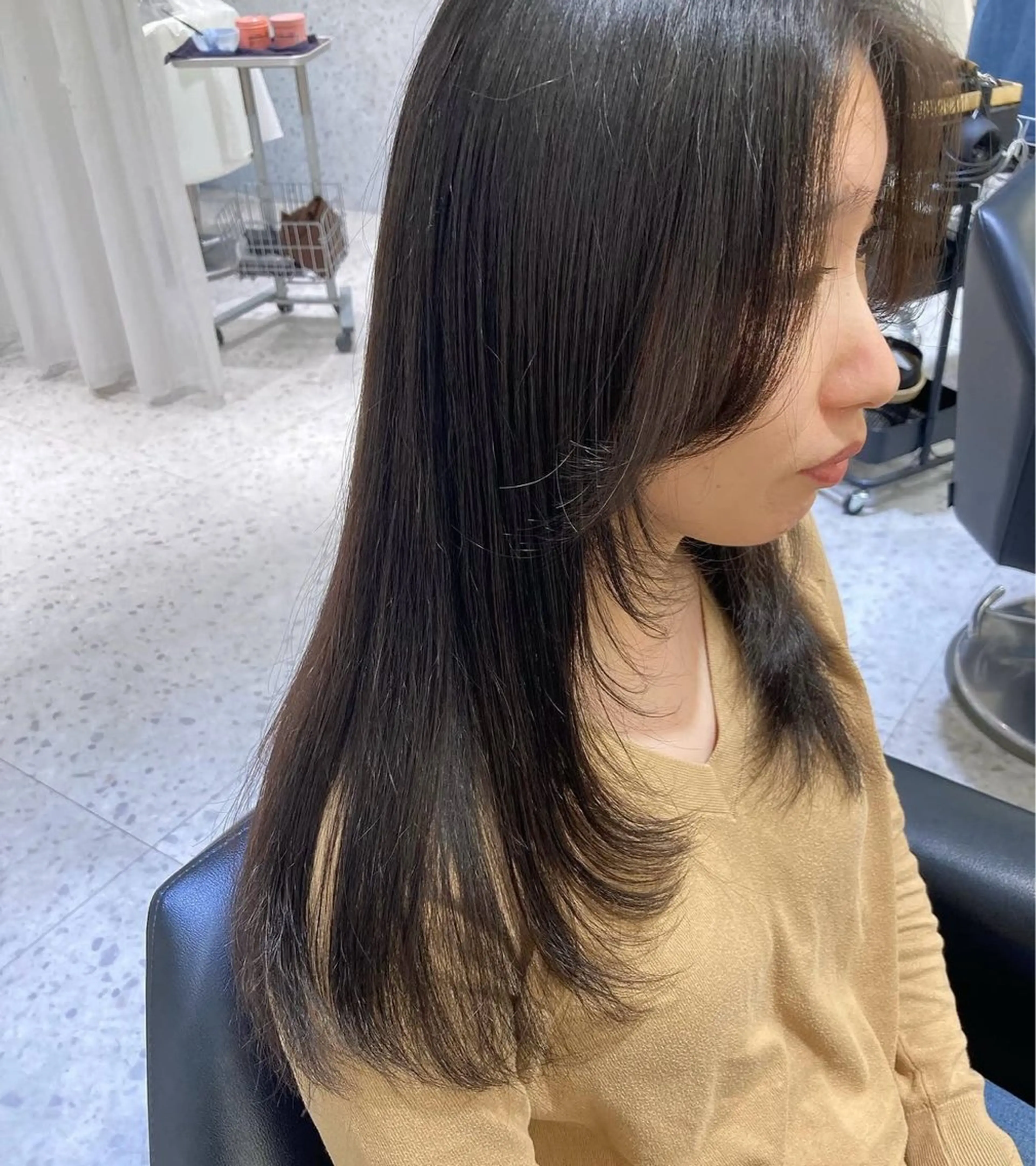 ロング 韓国風ヘア レイヤーカット 山田 ひかりのヘアスタイル