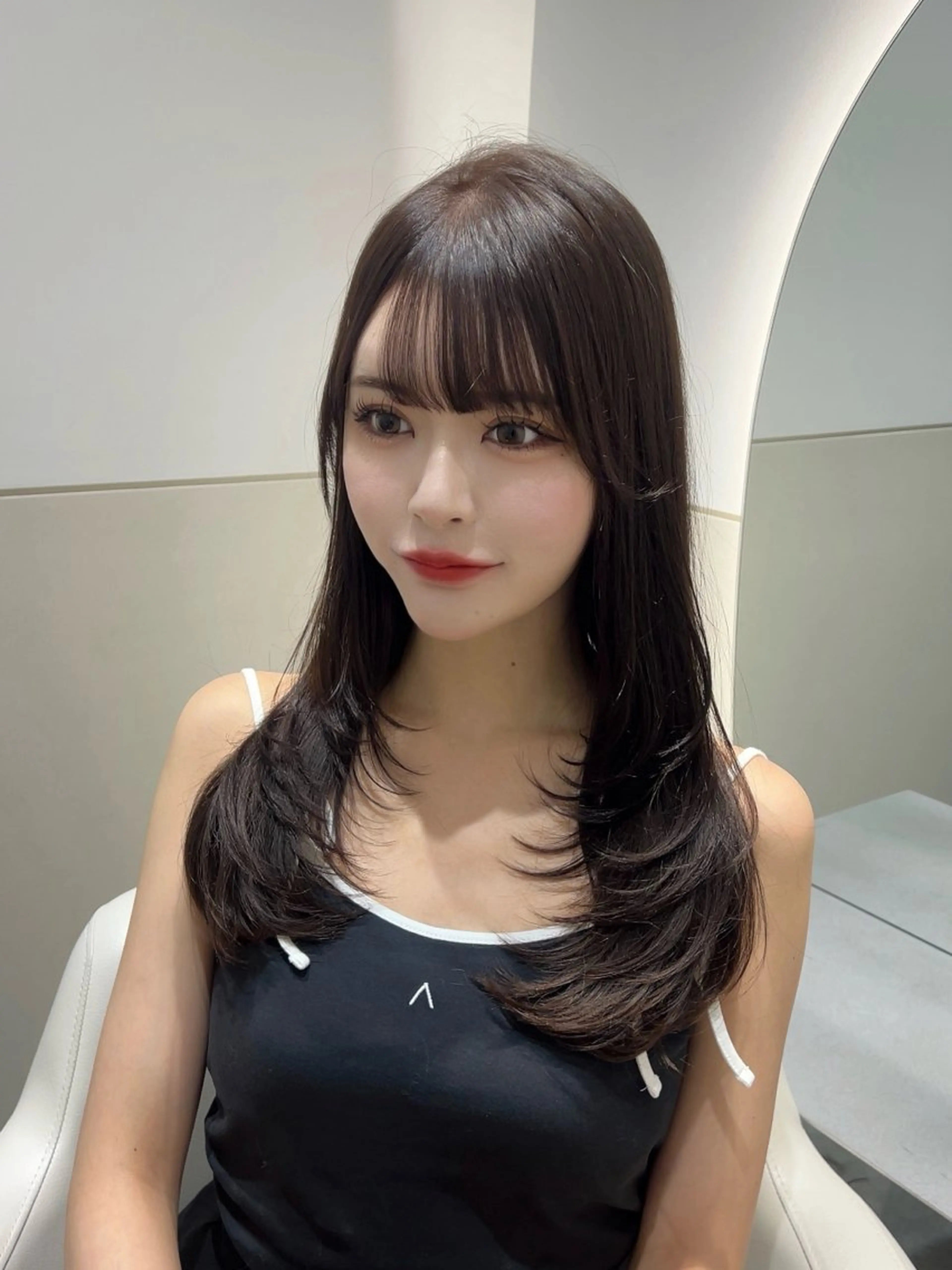 ロング カラー カット ヘアカラー トリートメント 🩷韓国ヘア/ヨシン モリ🩷Maikaのヘアスタイル