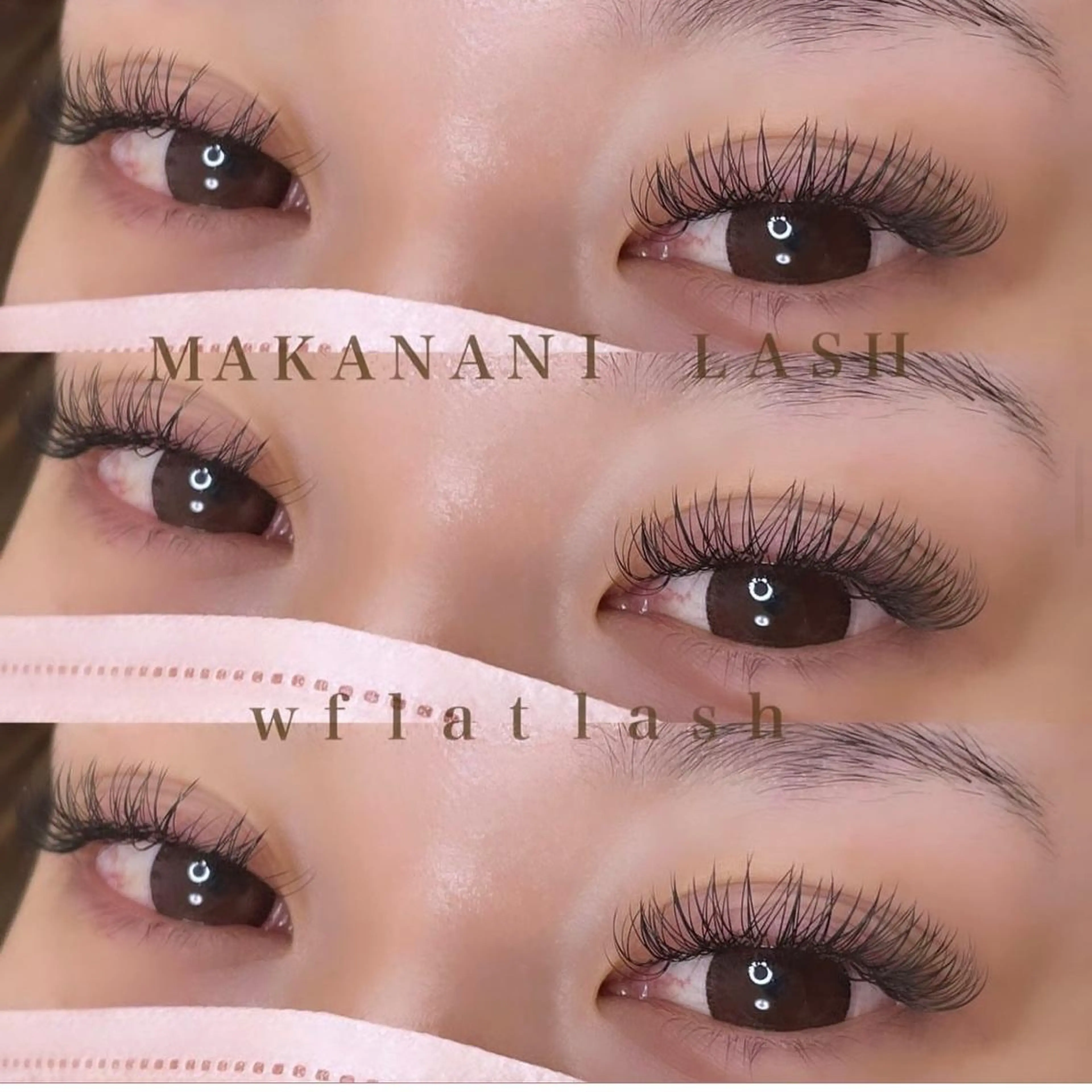 ダブルフラットラッシュ100束(オフ込み)美容液&コーティング付きの写真