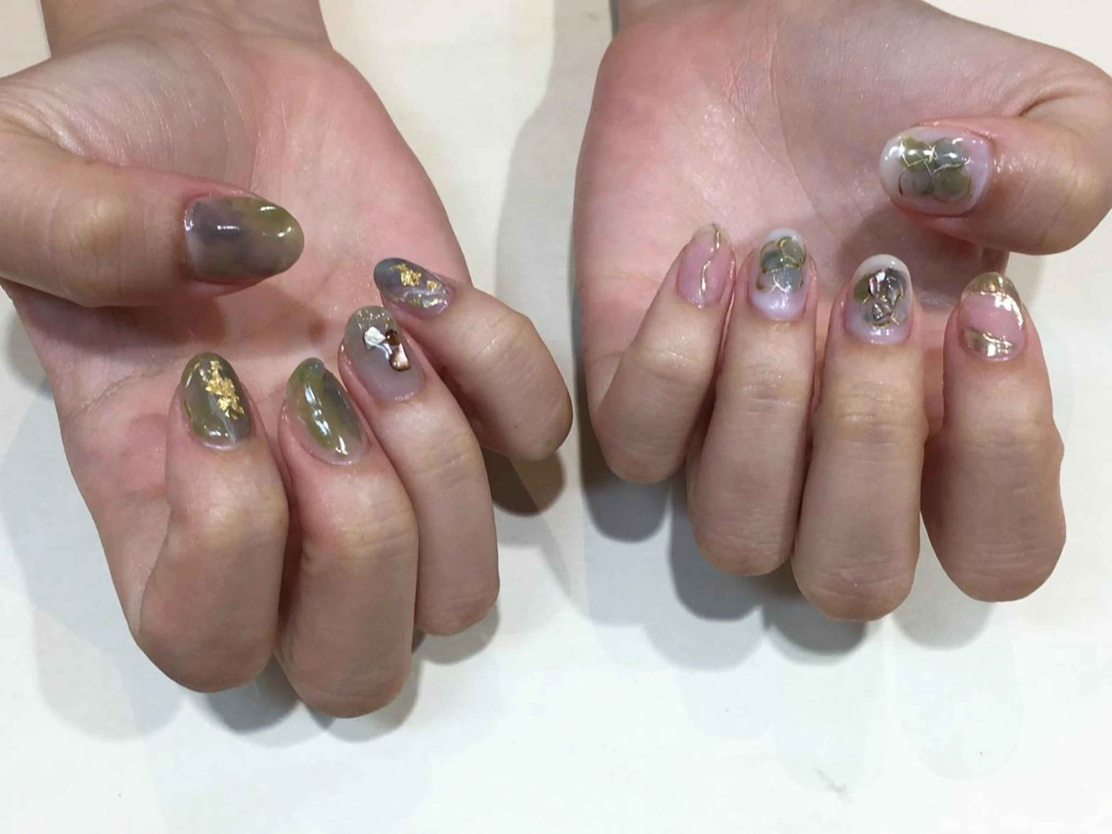 ネイル ニュアンスネイル JurerEye☆ Marikoのネイルデザイン