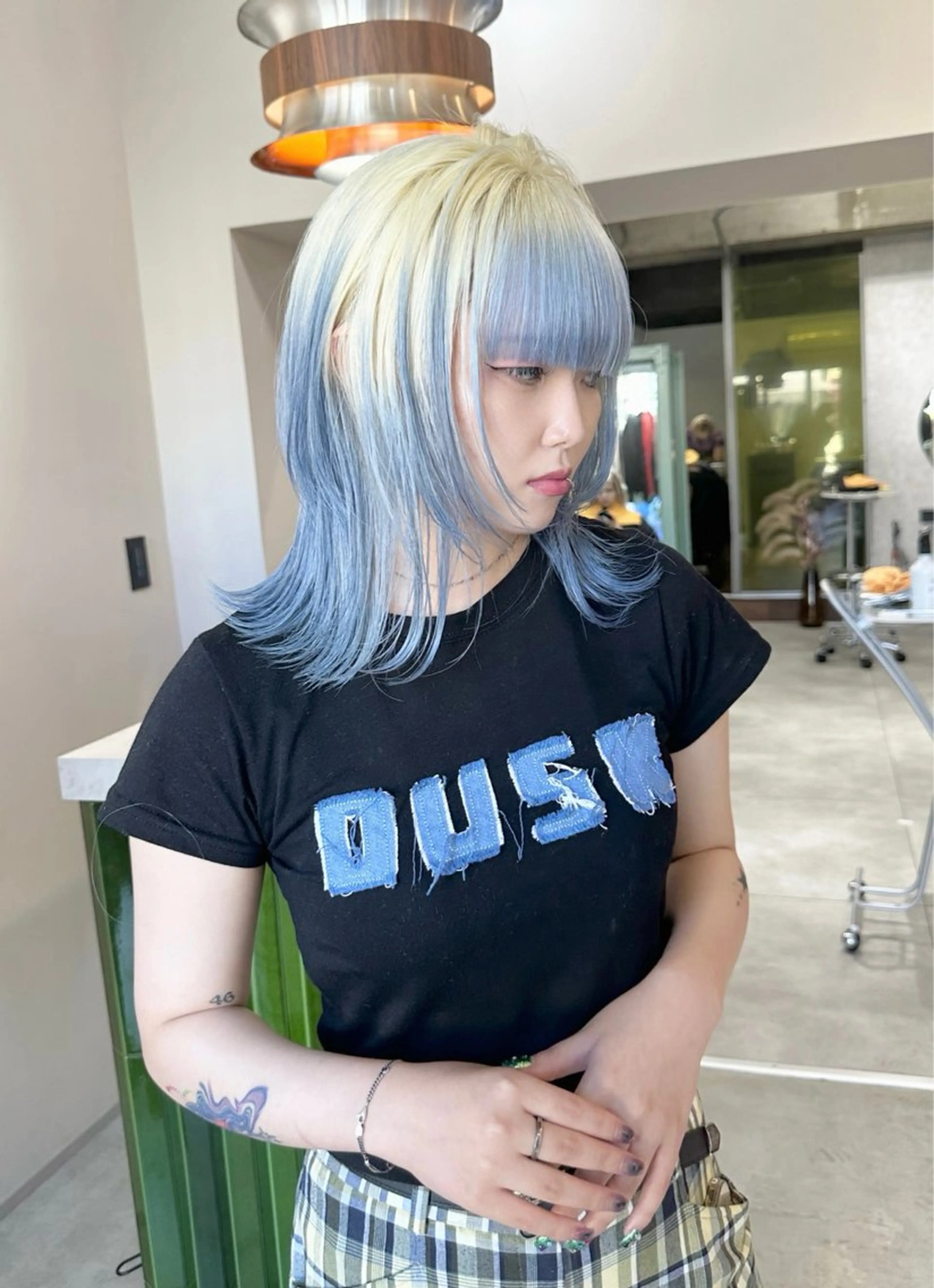 セミロング カラー カット ヘアカラー 💚ブリーチカラー 指名🥇💚ユウスケのヘアスタイル