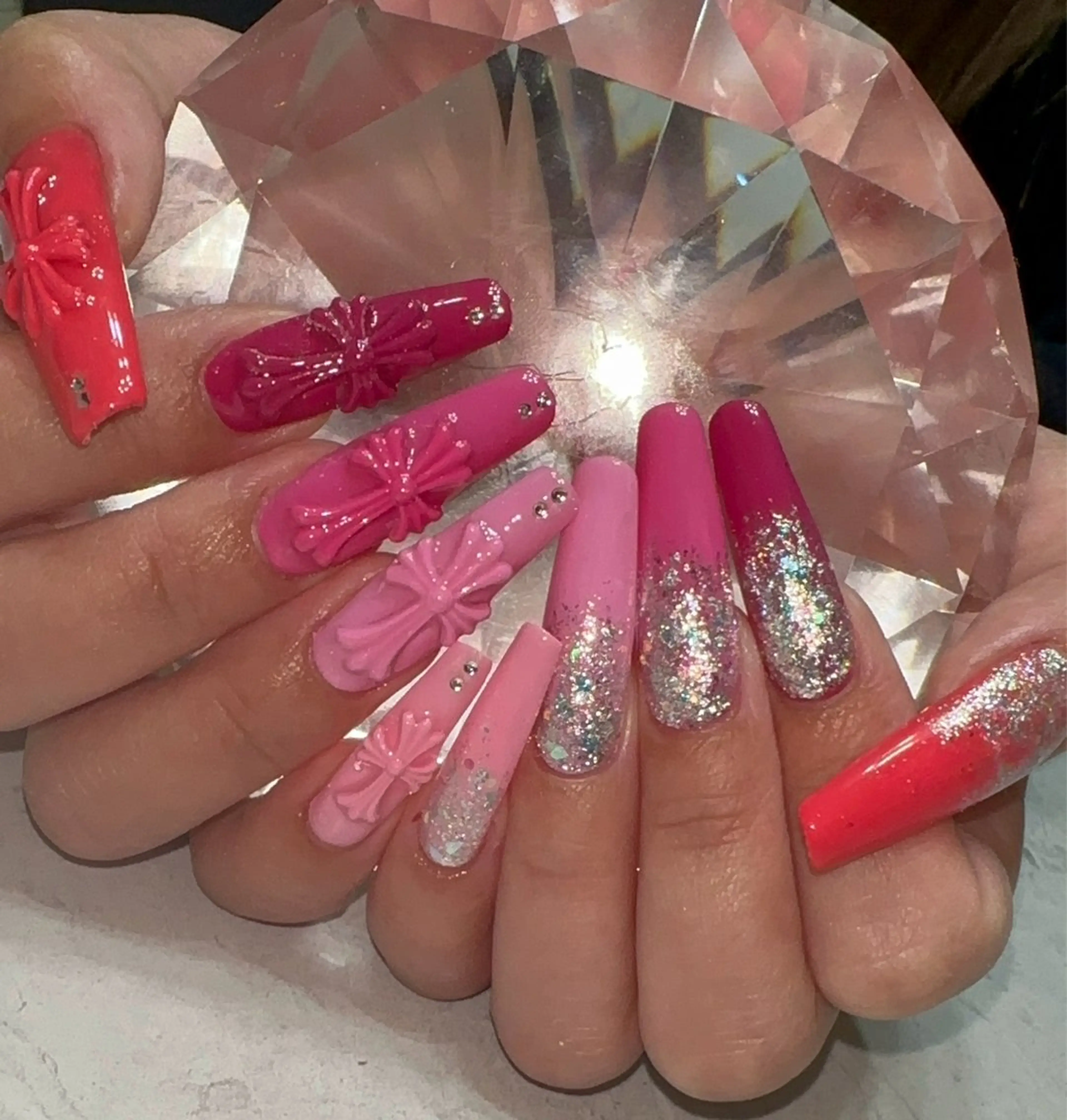ネイル ピンク ハンドネイル with nail.のネイルデザイン