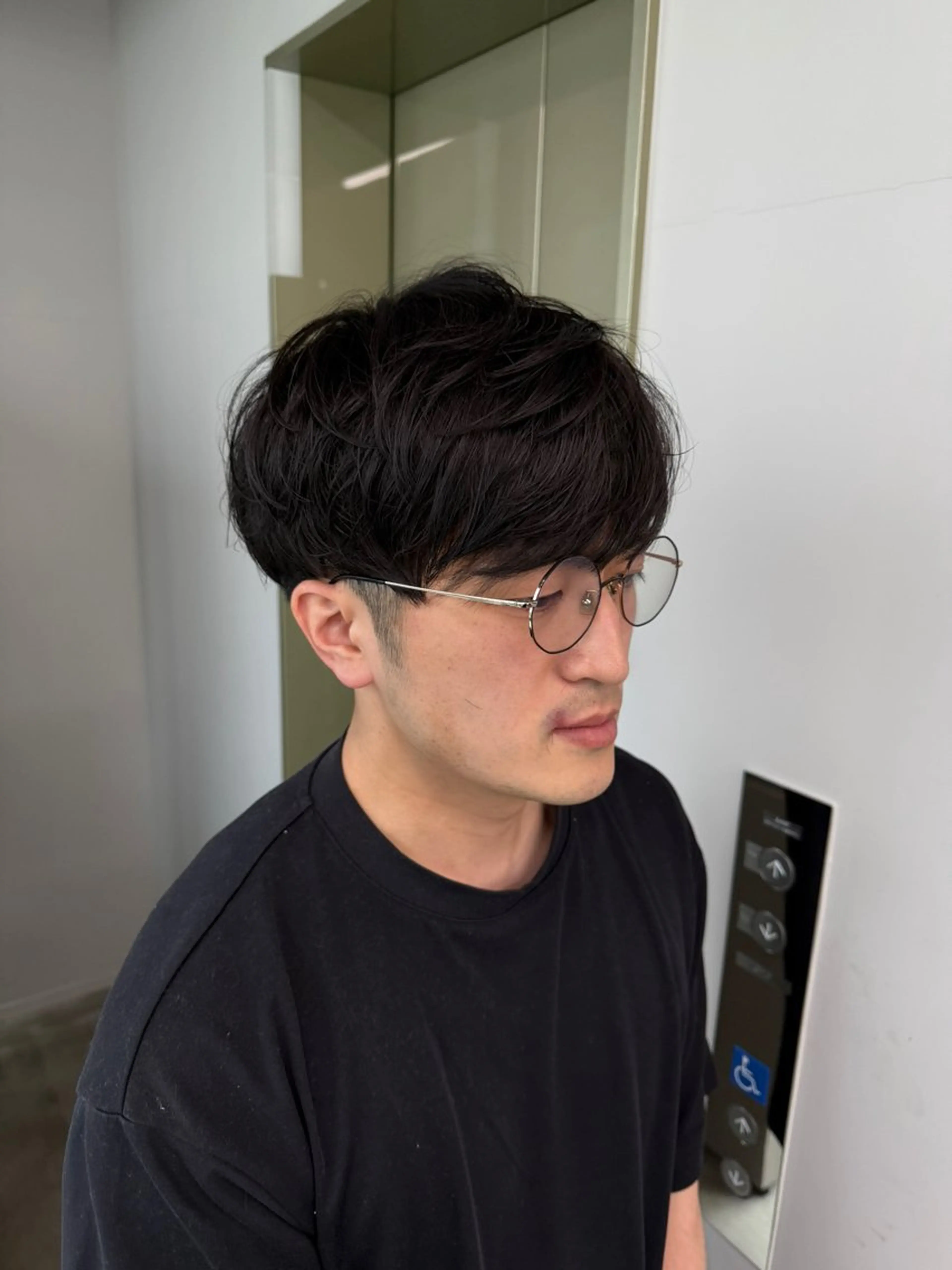 メンズカット+前髪ストレートの写真