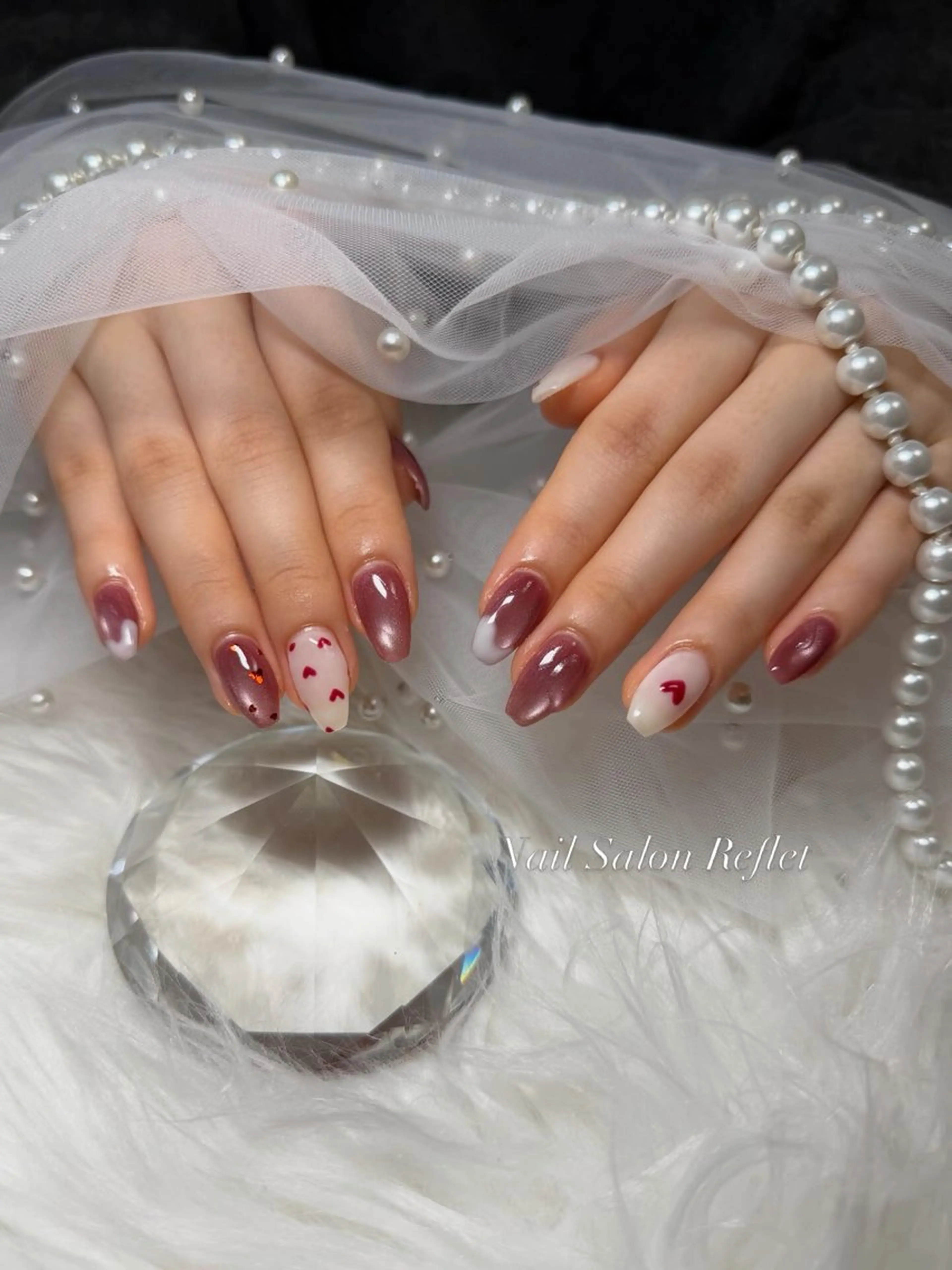 ネイル ジェルネイル ハンドネイル nailsalon Refletのネイルデザイン