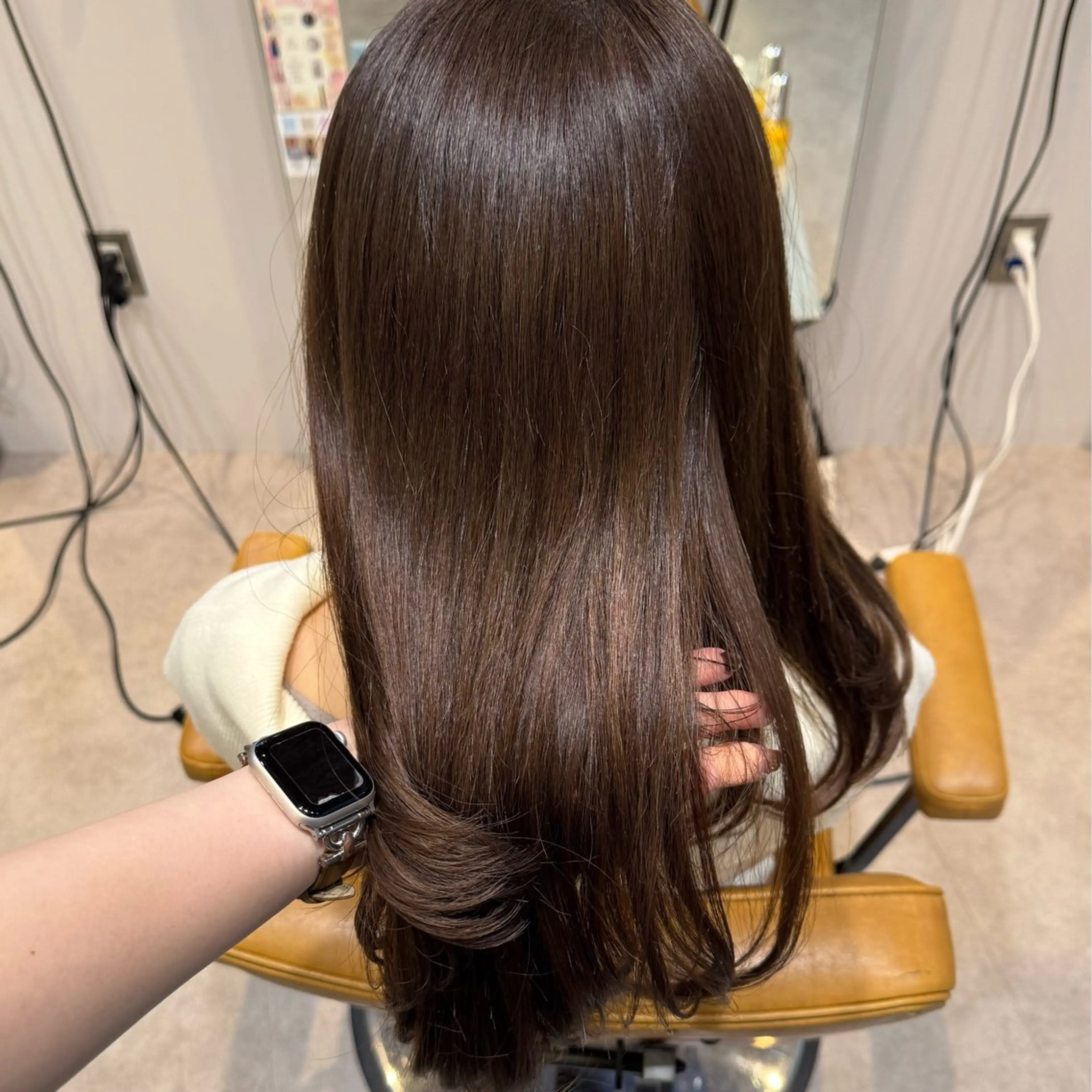 セミロング ヘアカラー MASHUchayamachi所属・まほ／レイヤーカット /透明感カラーのヘアスタイル