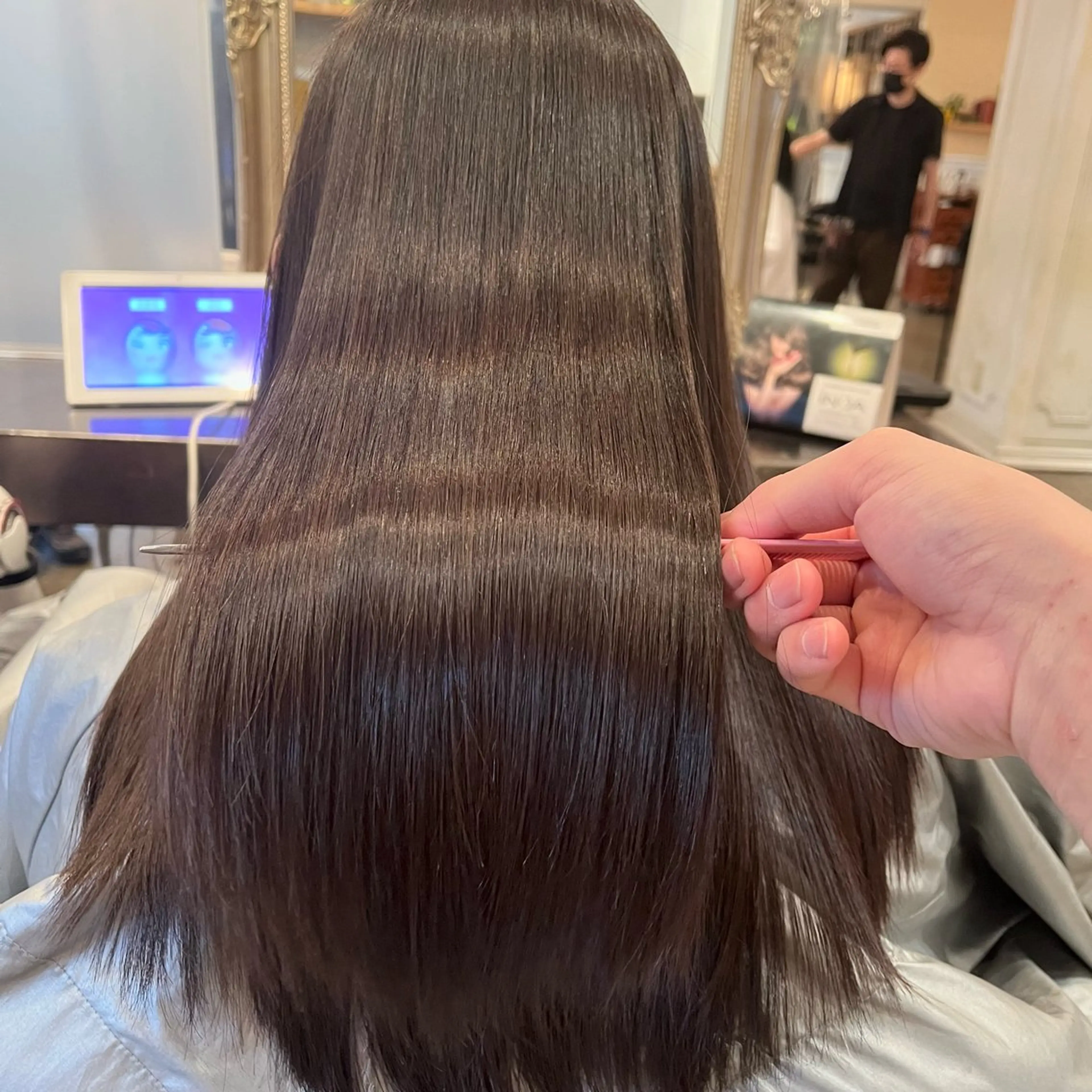 ミディアム 髪質改善/shuki 韓国/代表取締役のヘアスタイル