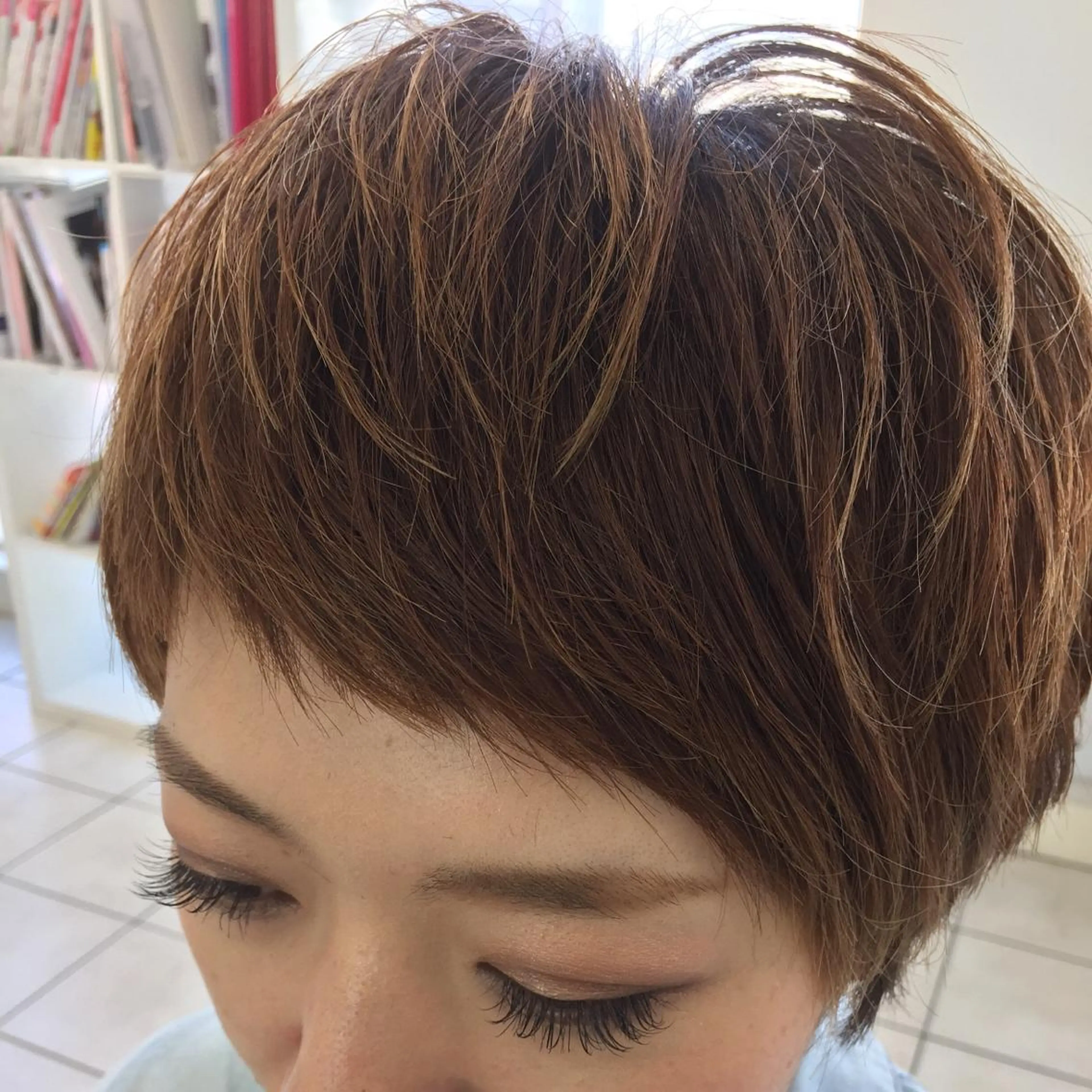 ショート パーマ マツエク・マツパ 渡邉 ケイジのヘアスタイル