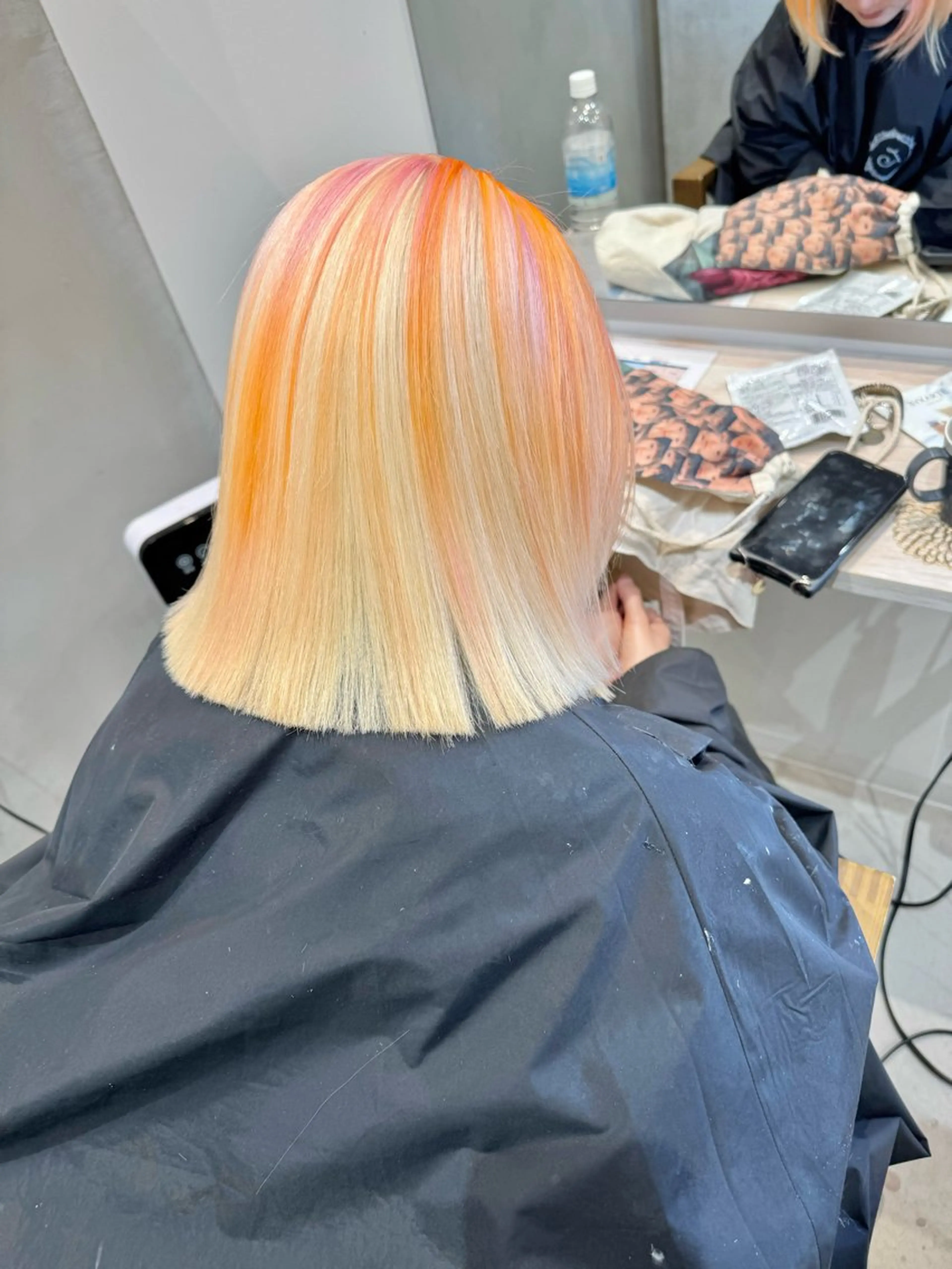 ミディアム ヘアカラー ハイトーン/名古屋 Hinakiのヘアスタイル