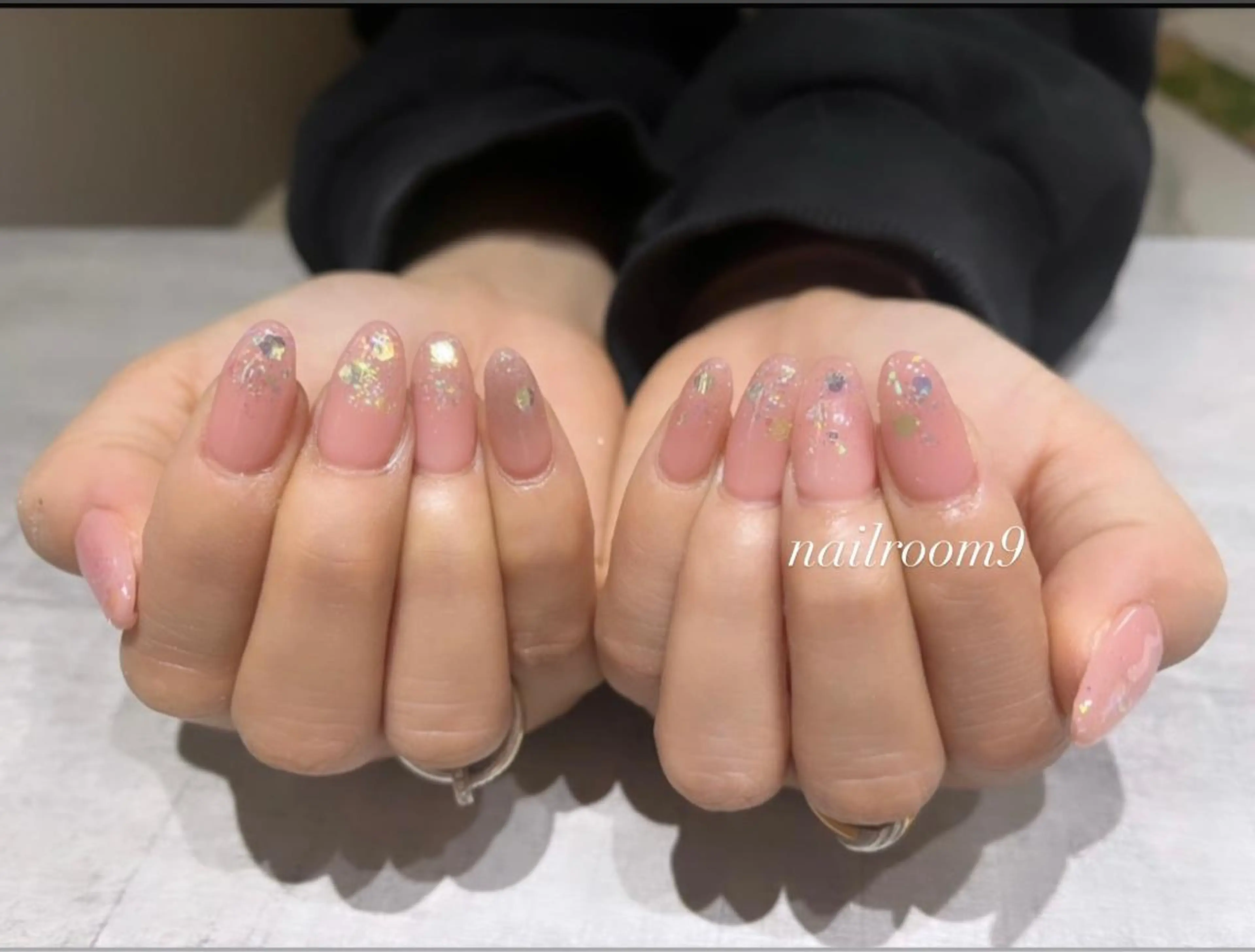 ネイル キラキラネイル ラメ(グリッター) ワンカラーネイル ハンドネイル nail room9 ☺︎のネイルデザイン
