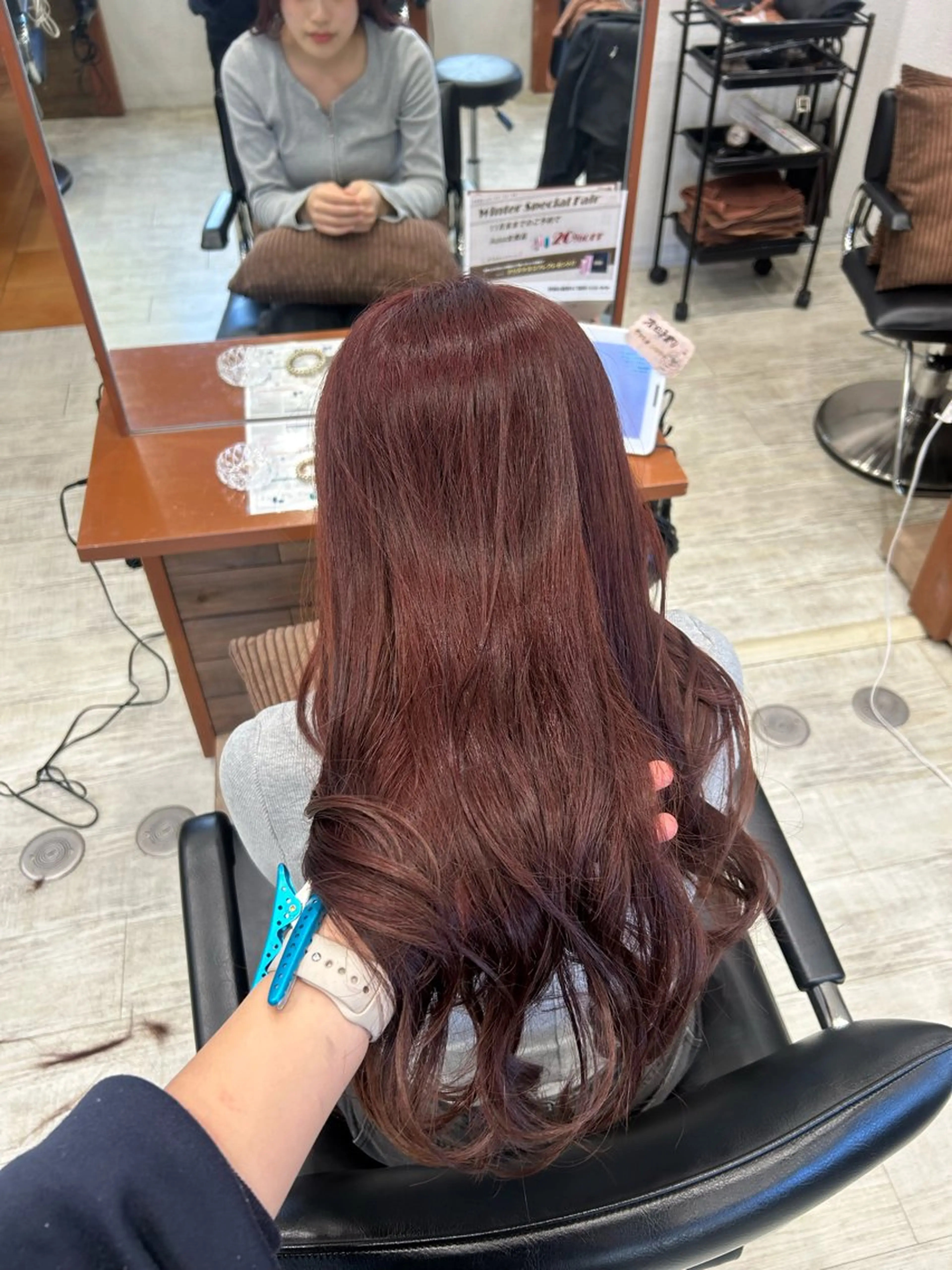 カラー レッドカラー ヘアカラー CIEL 難波店所属・🎀透明感/レイヤ ー/Kotona🎀のヘアスタイル