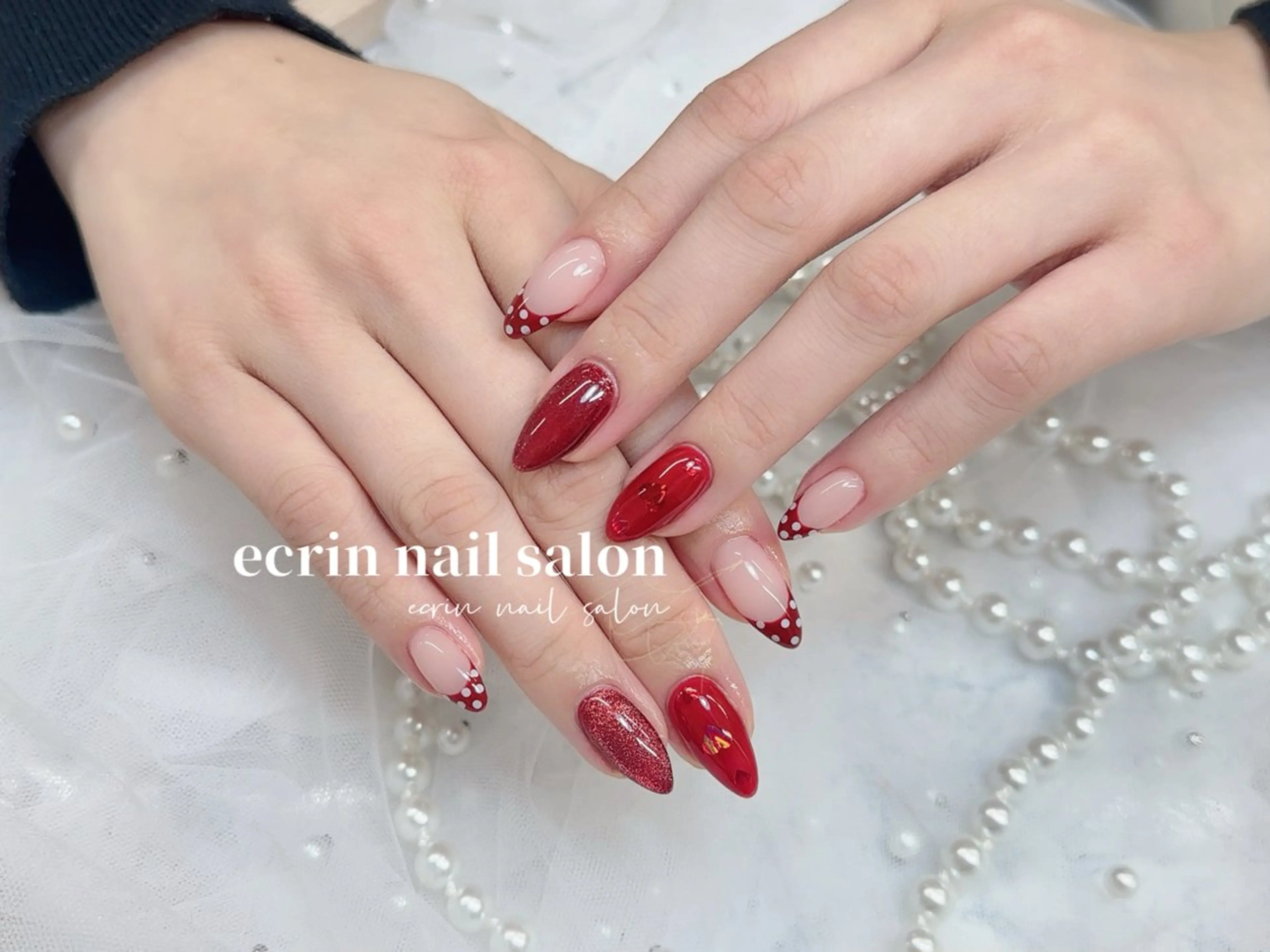 ネイル フレンチネイル 持ち込み ハンドネイル ハンドケア ecrin nail salon錦糸町のネイルデザイン