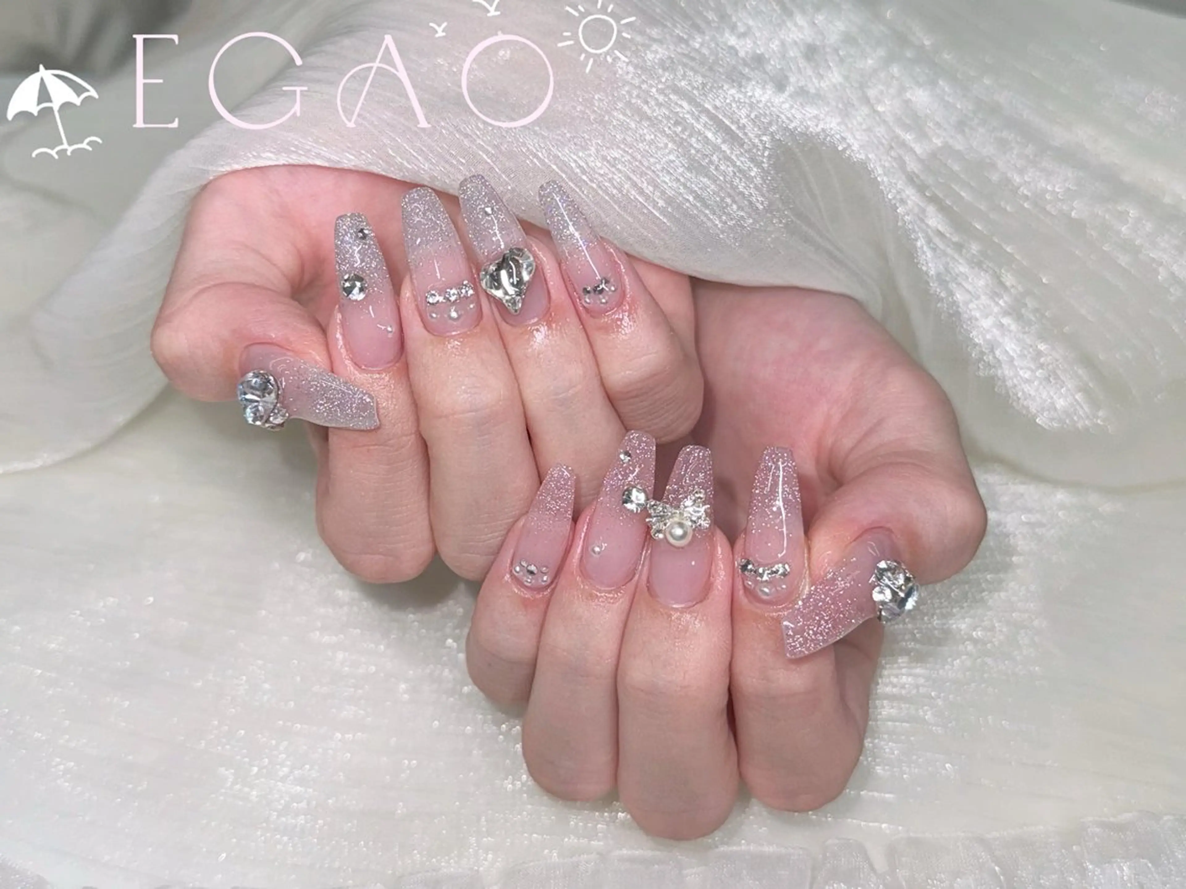 ネイル アートネイル フットネイル フレンチネイル ジェルネイル グラデーション ハンドネイル Egao Nail錦糸町店のネイルデザイン
