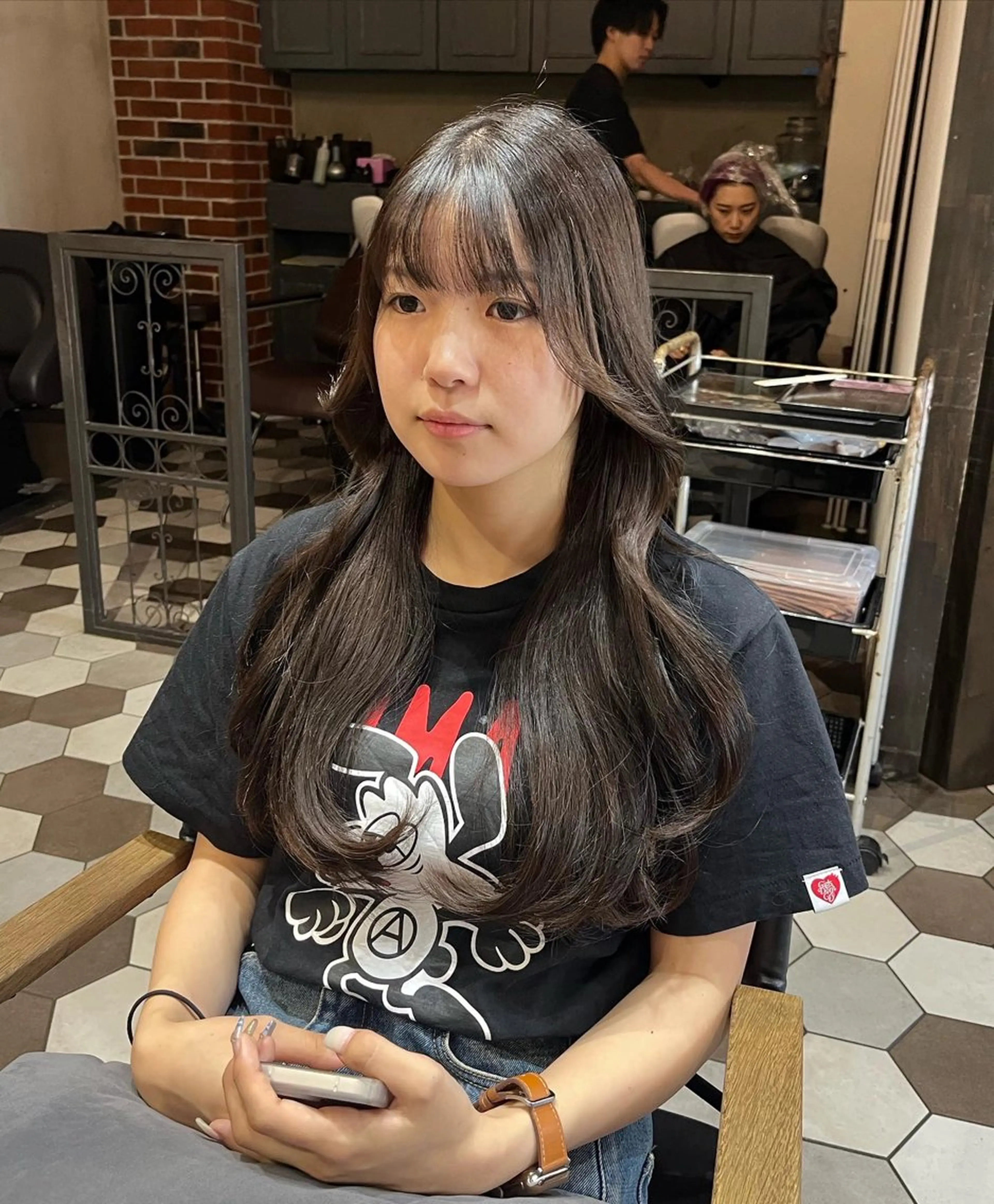 カラー ヘアアレンジ 似合わせ顔まわり カット💛森尾真由美のヘアスタイル