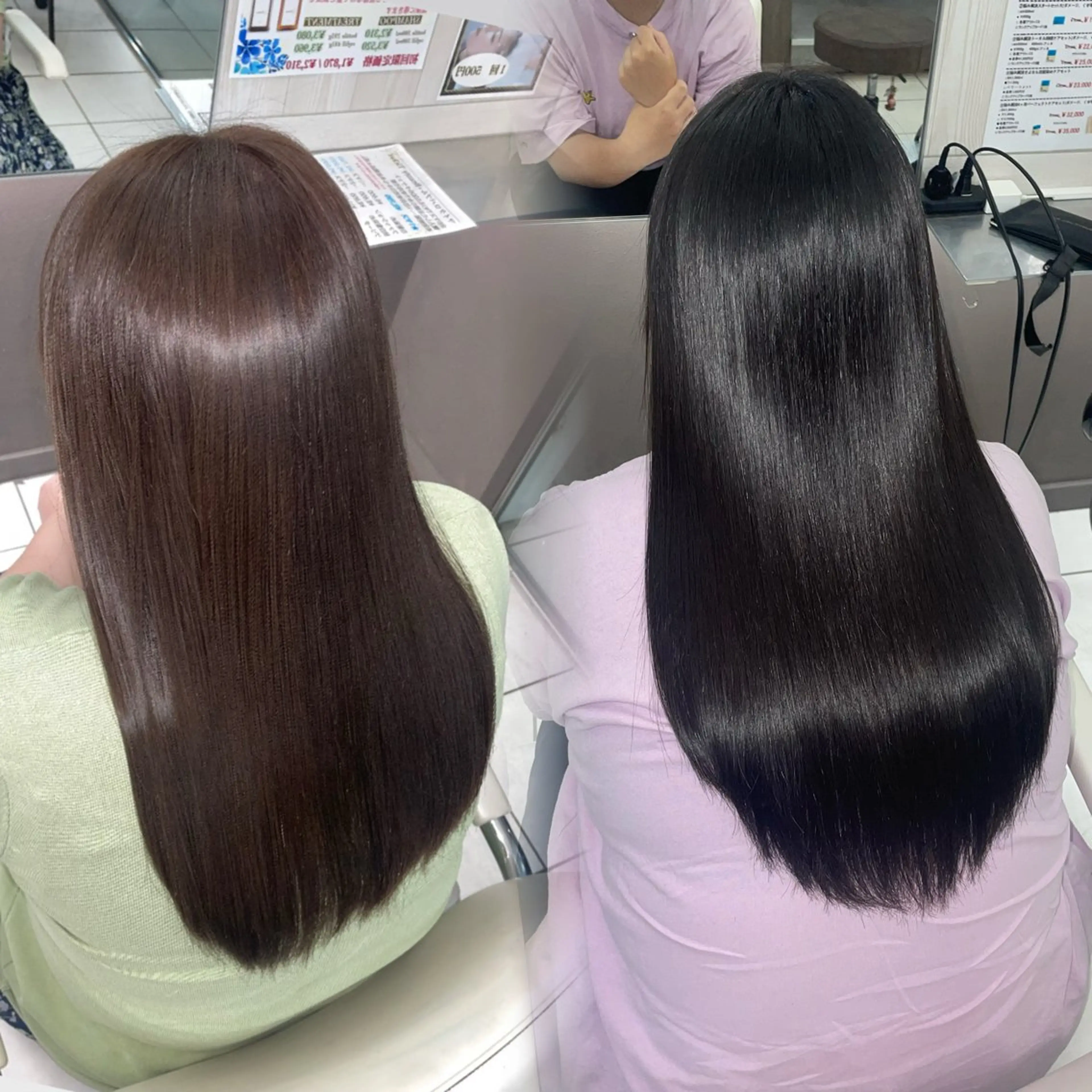 ロング 縮毛矯正 ダブルカラー/艶髪 🪽minoriのヘアスタイル