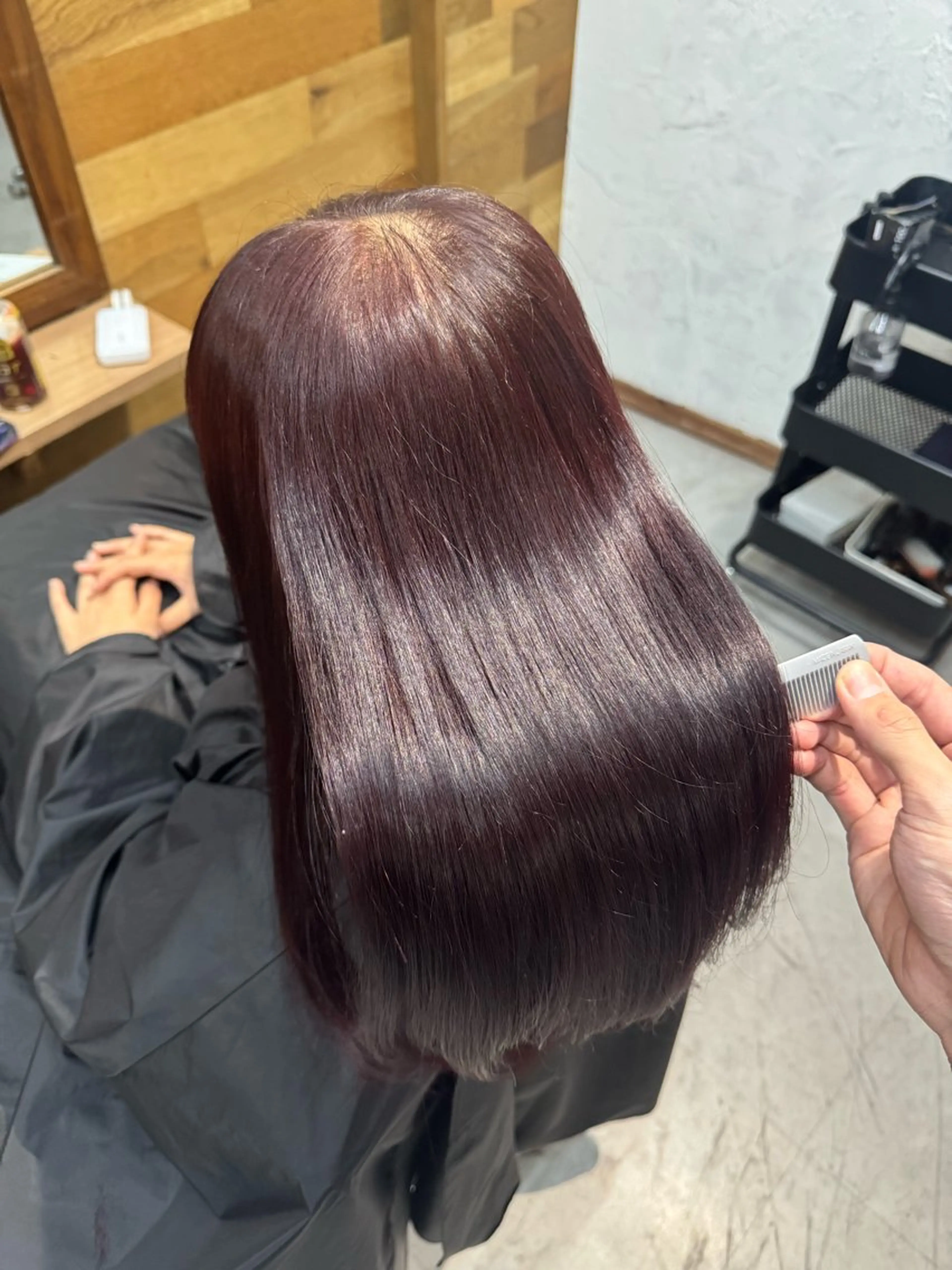 髪質改善カラーの写真